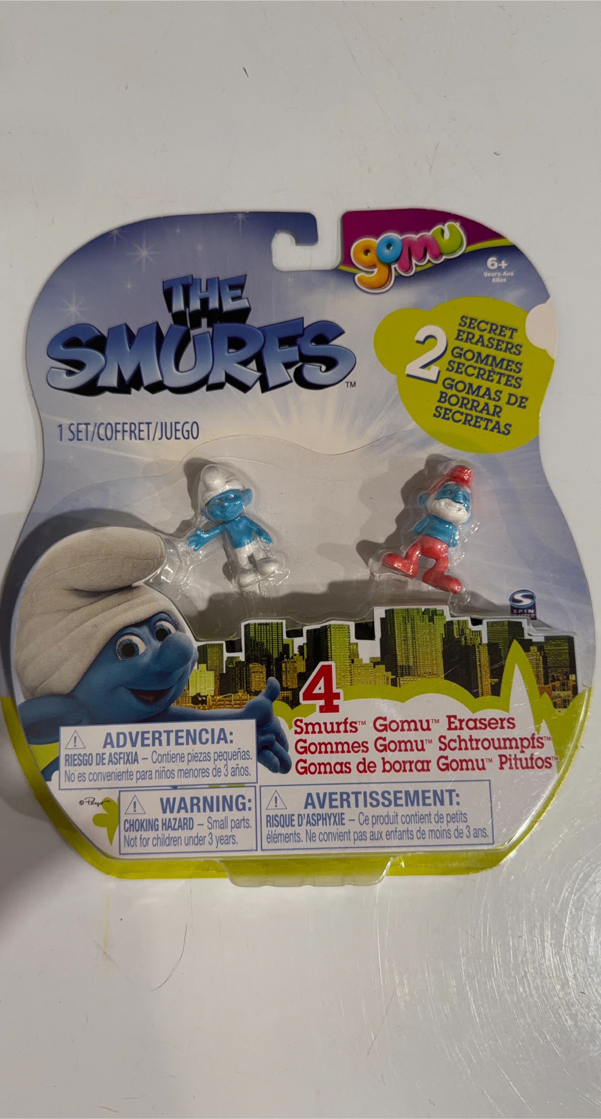 The Smurfs Gomu Erasers
