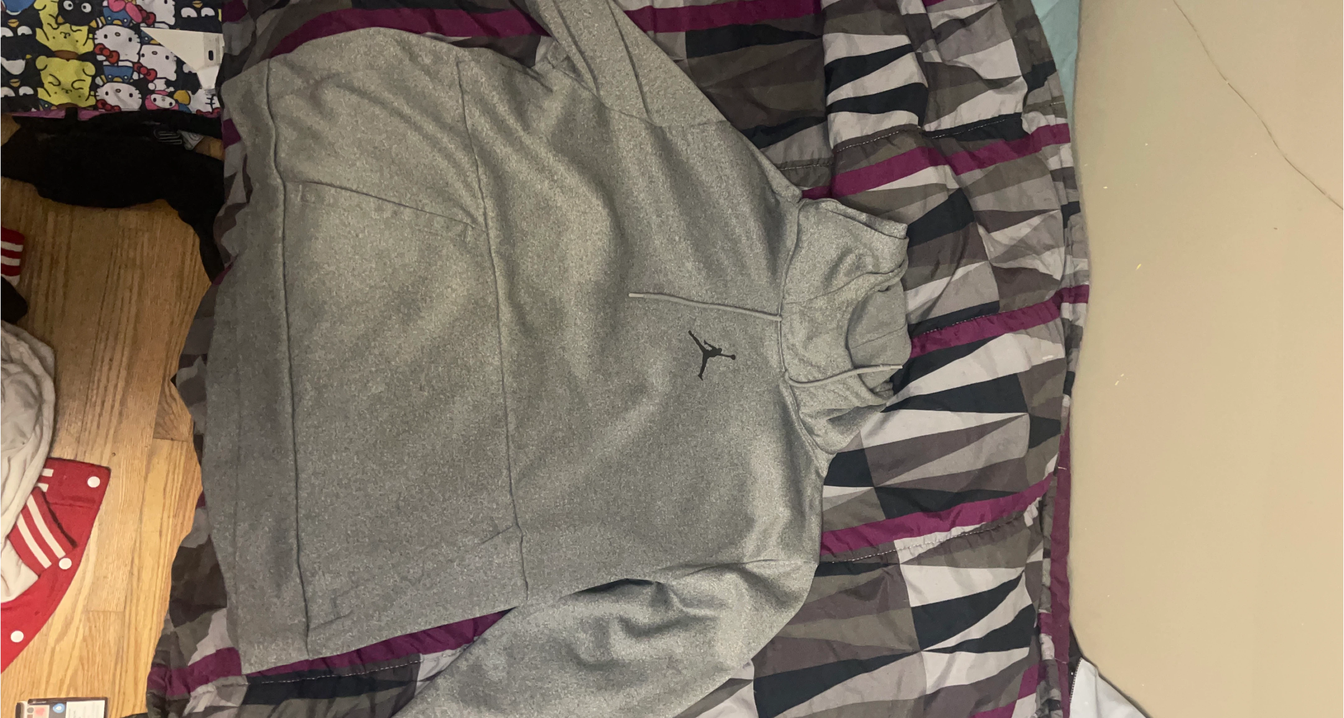 Jordan Grey Fleece Pullover