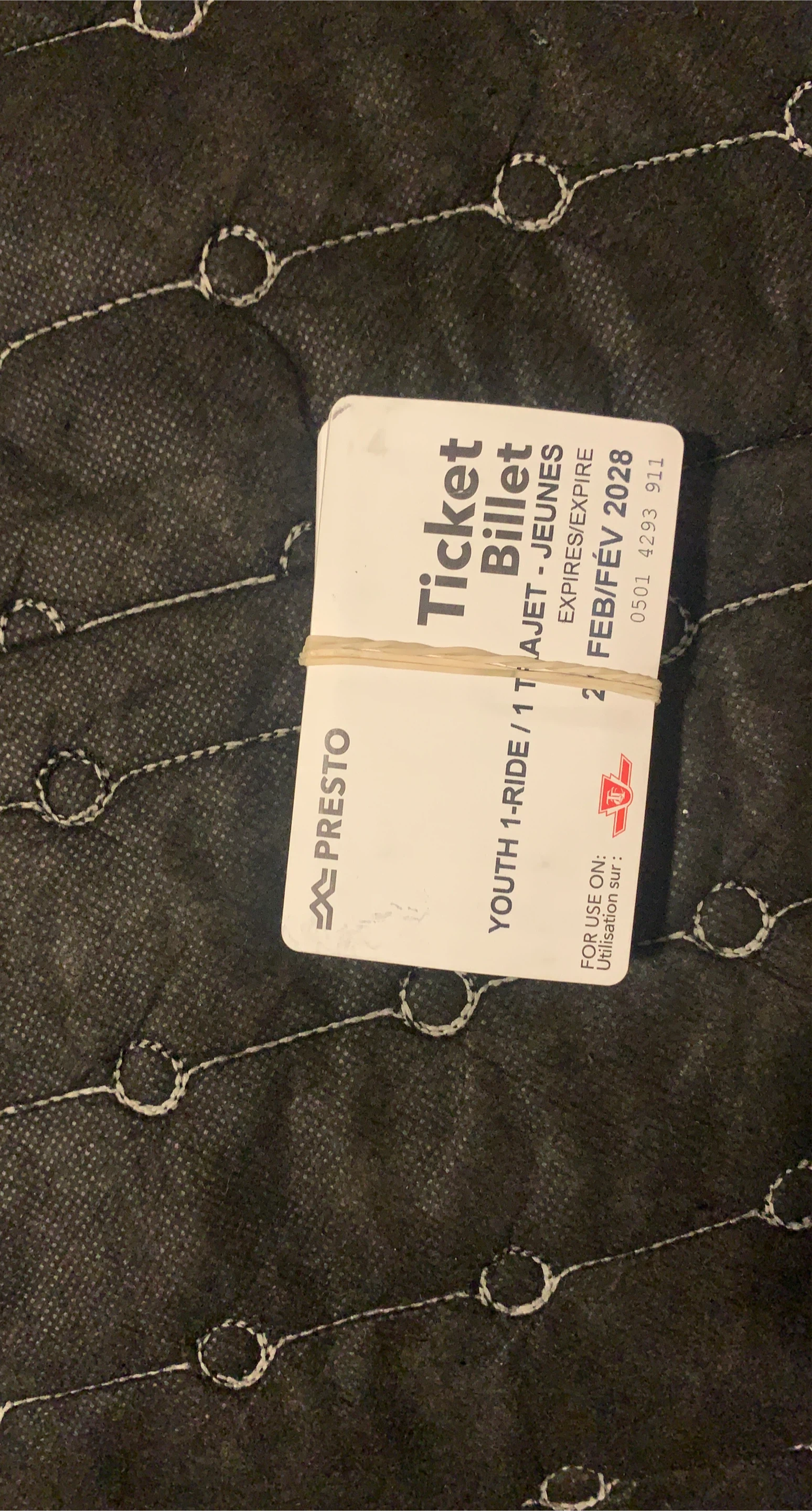 Presto Youth 1-Ride Tickets (2028 Expiry)