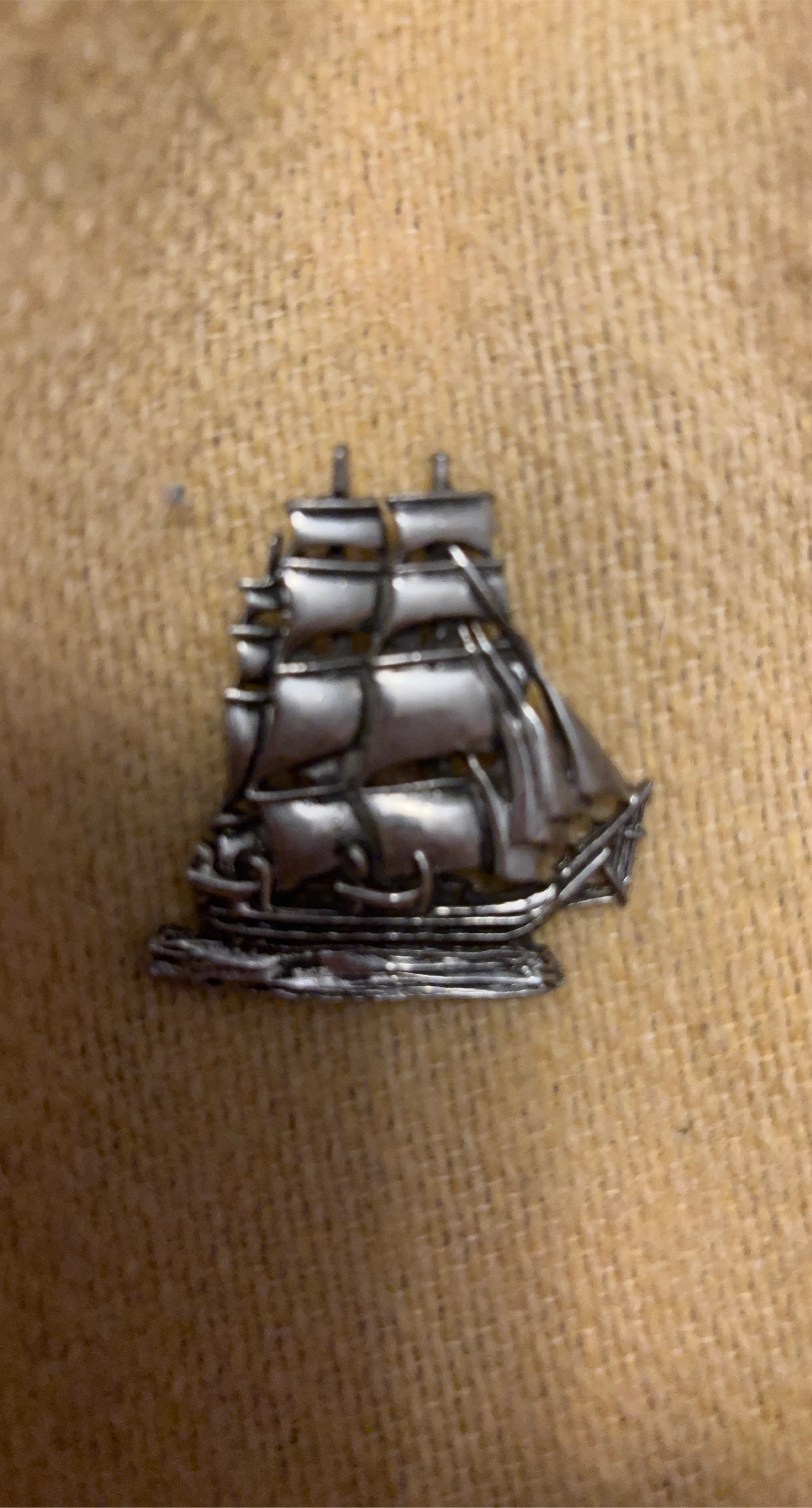 Vintage Ship Brooch
