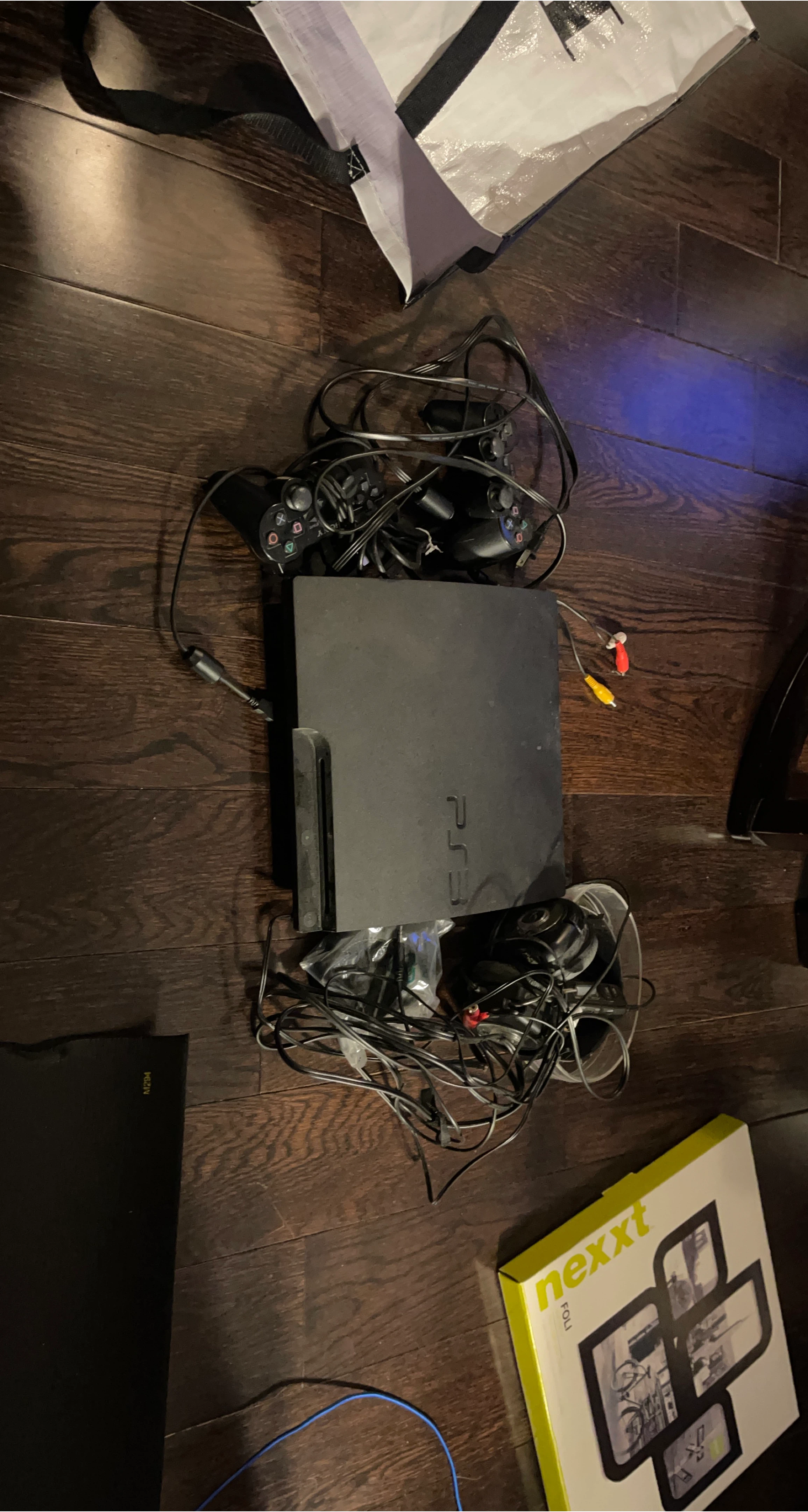 Sony PlayStation 3 (PS3) Console with Controllers and Cables