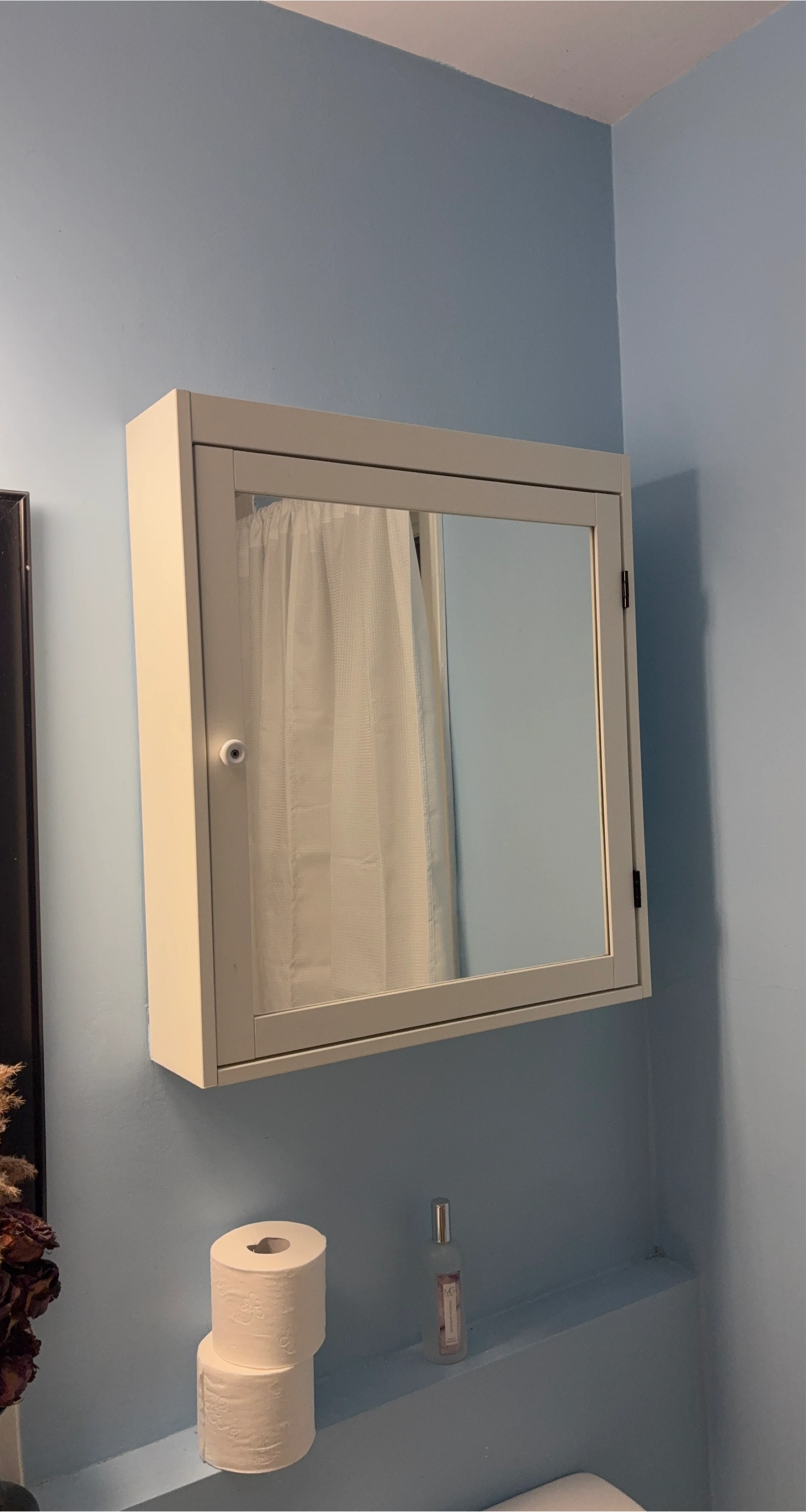 White Medicine Cabinet with Mirror