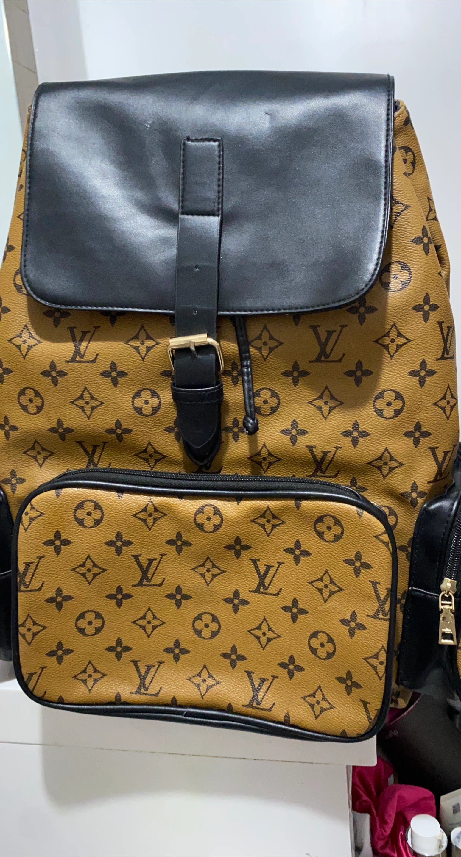 Designer Backpack - Brown Monogram
