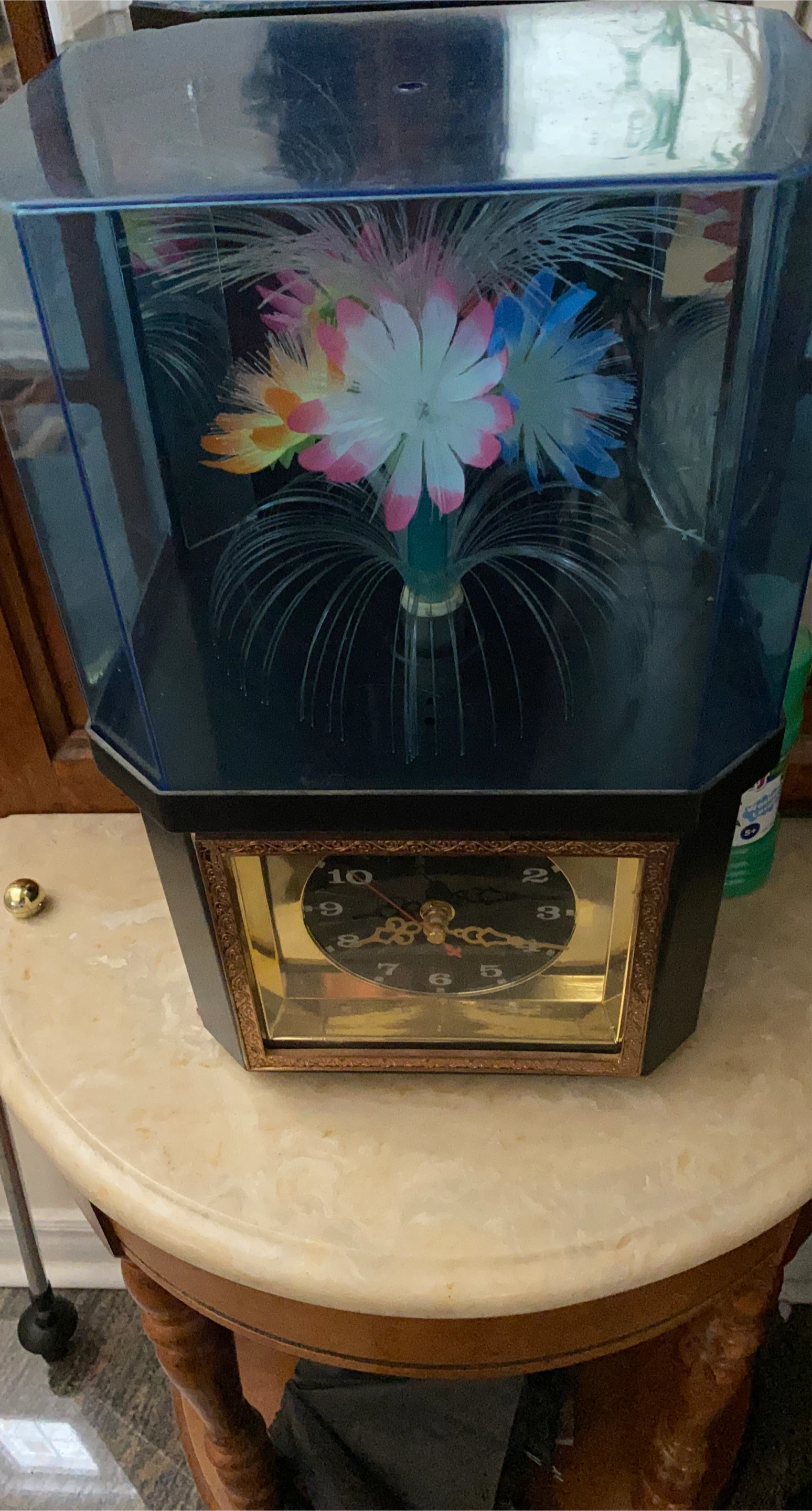Fiber Optic Flower Lamp with Clock