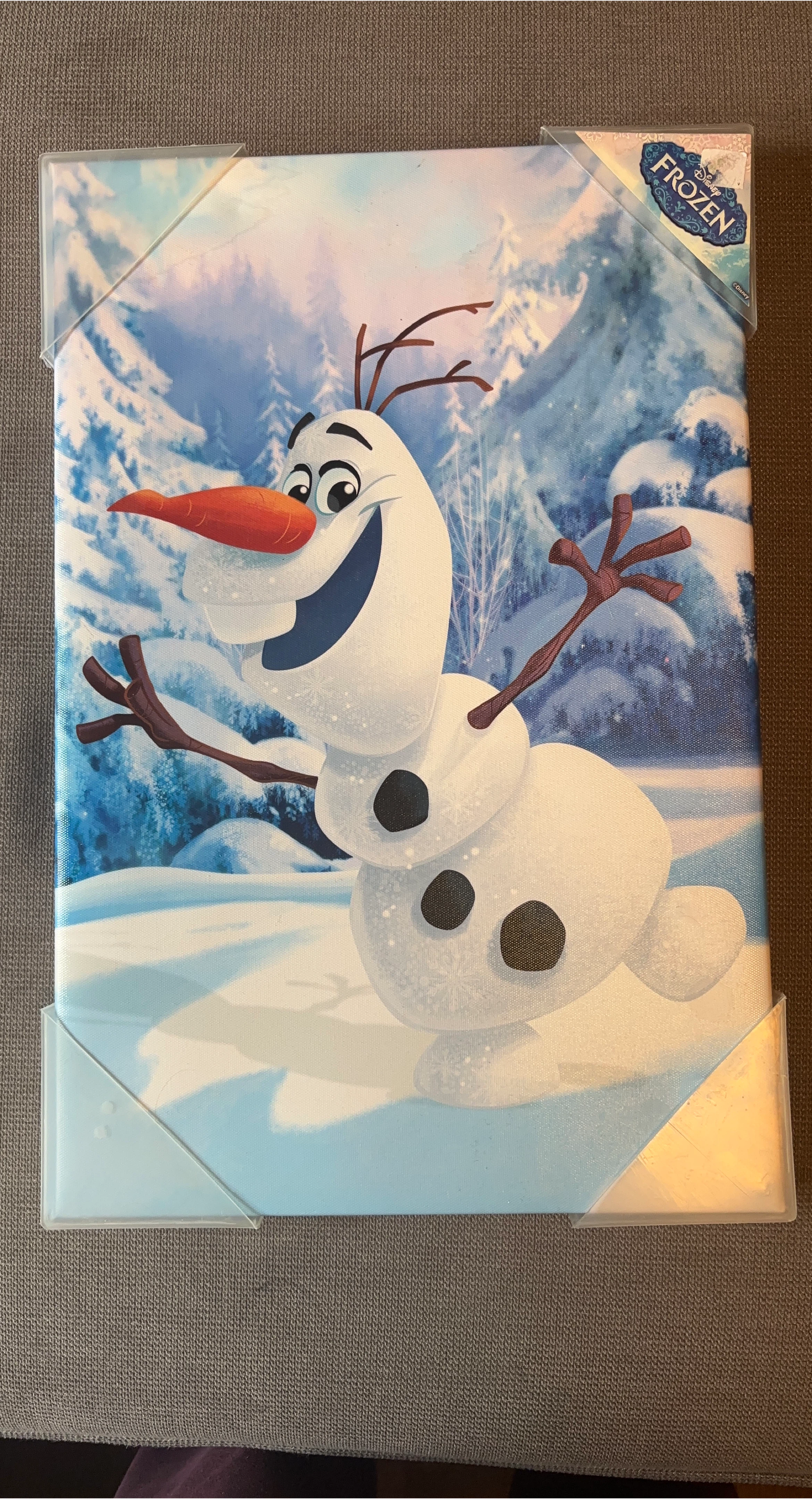 New!!Disney Frozen Olaf Canvas Art
