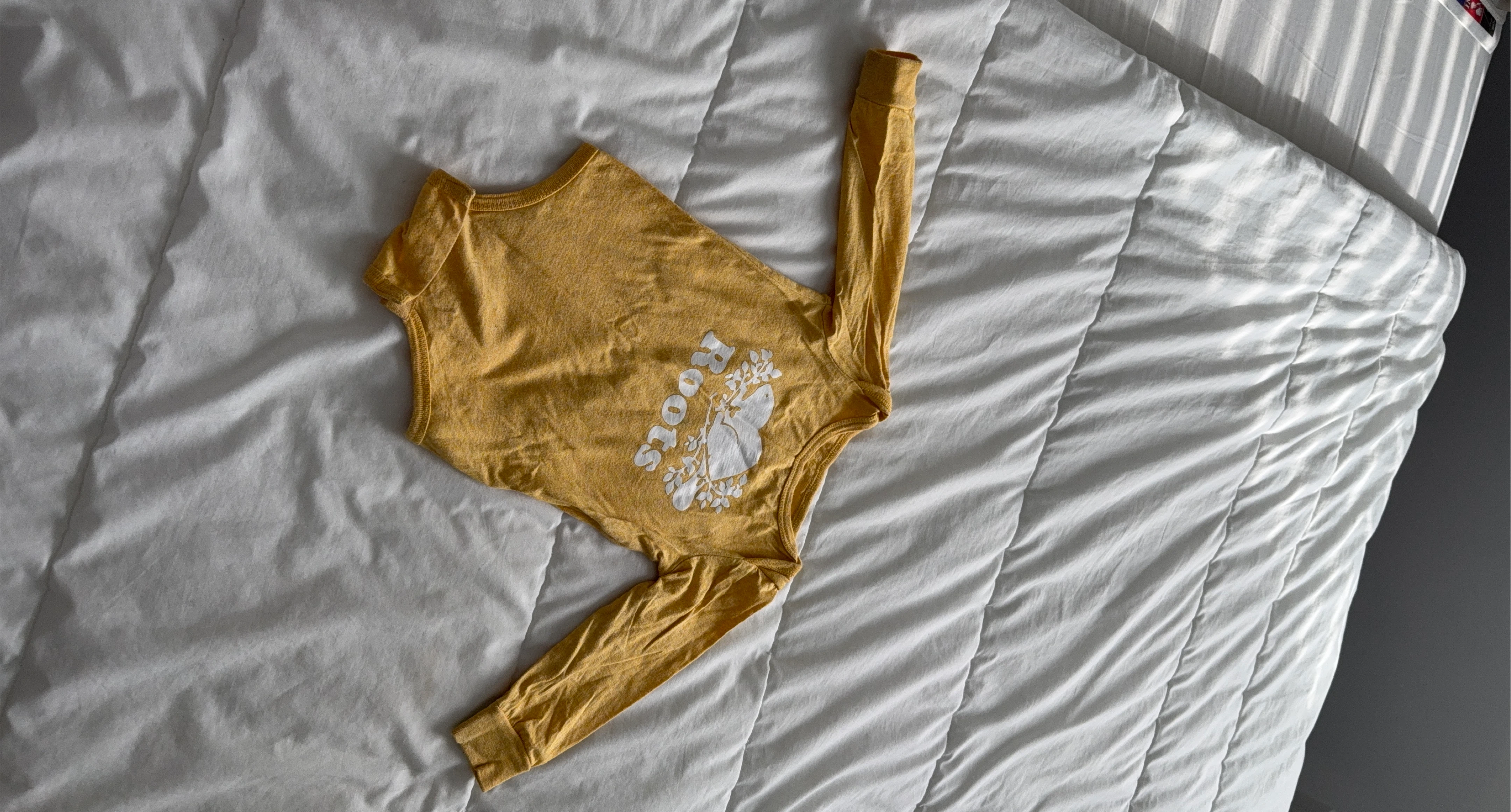 12-18 M Roots Long Sleeve T-Shirt - Mustard Yellow