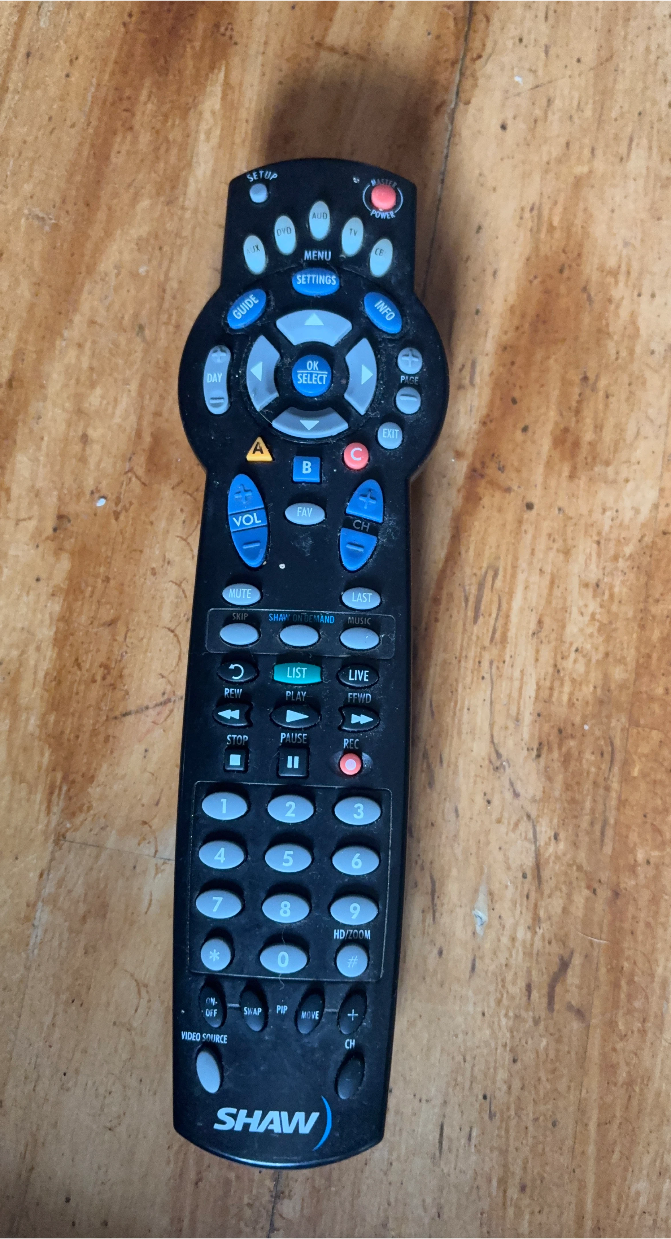 Shaw TV Remote Control
