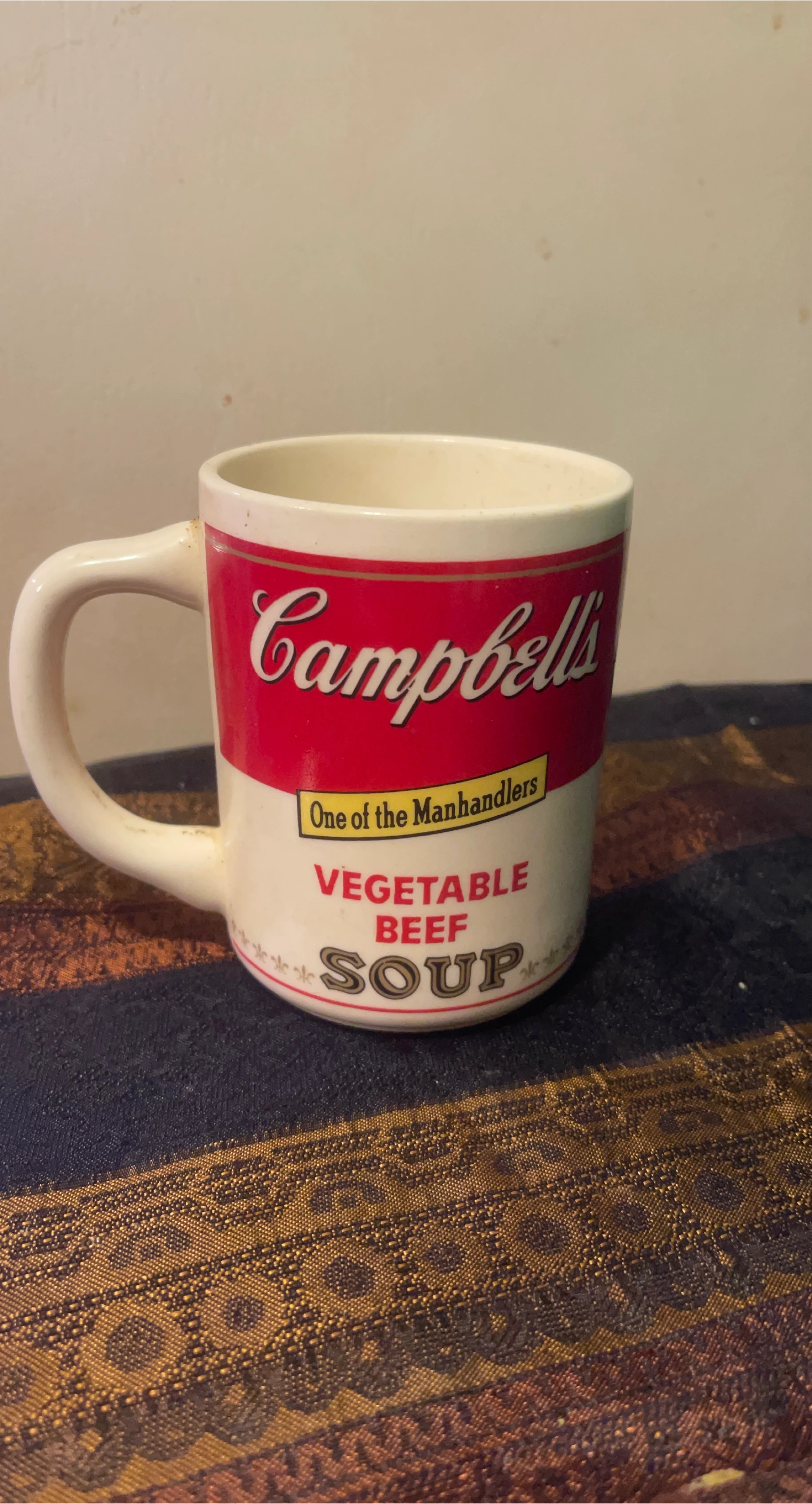Vintage Campbell's Soup Mug - Vegetable Beef