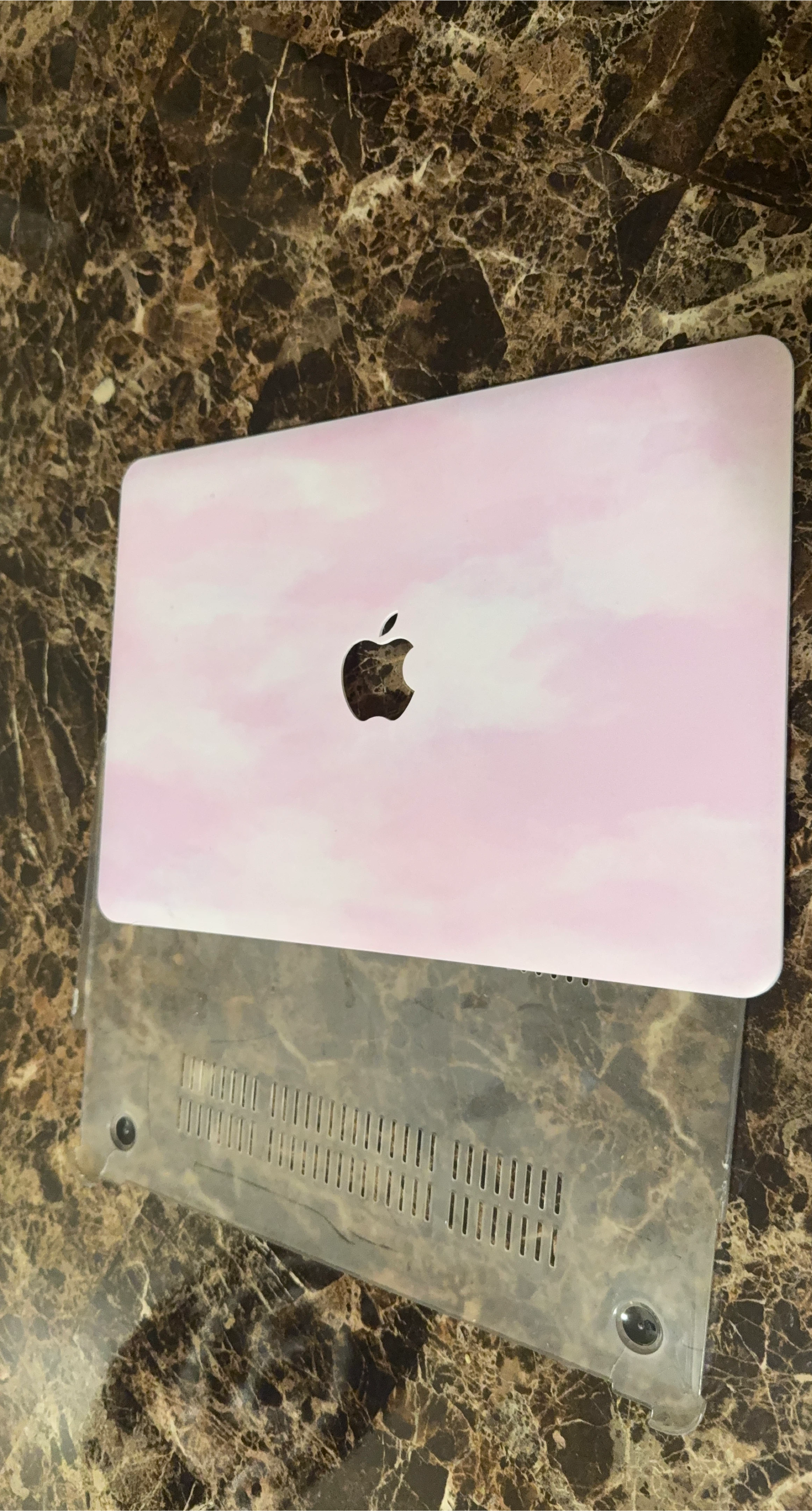 Apple MacBook Hard Shell Case - Pink Marble