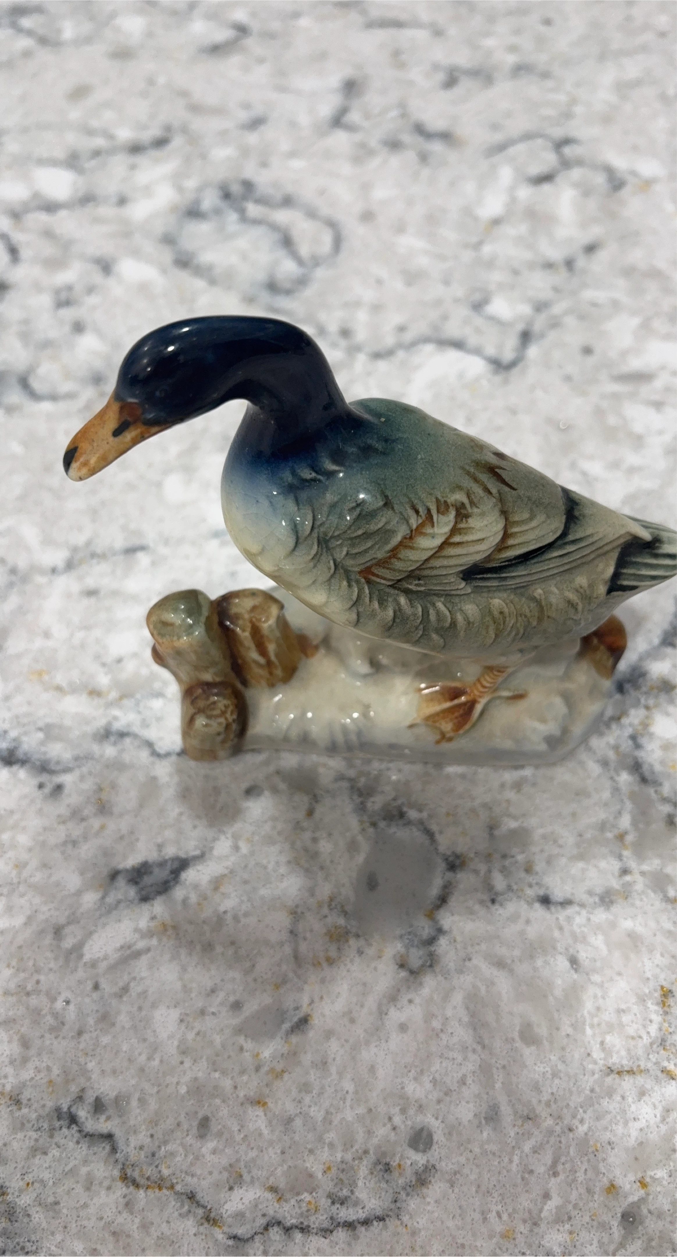 Ceramic Duck Figurine