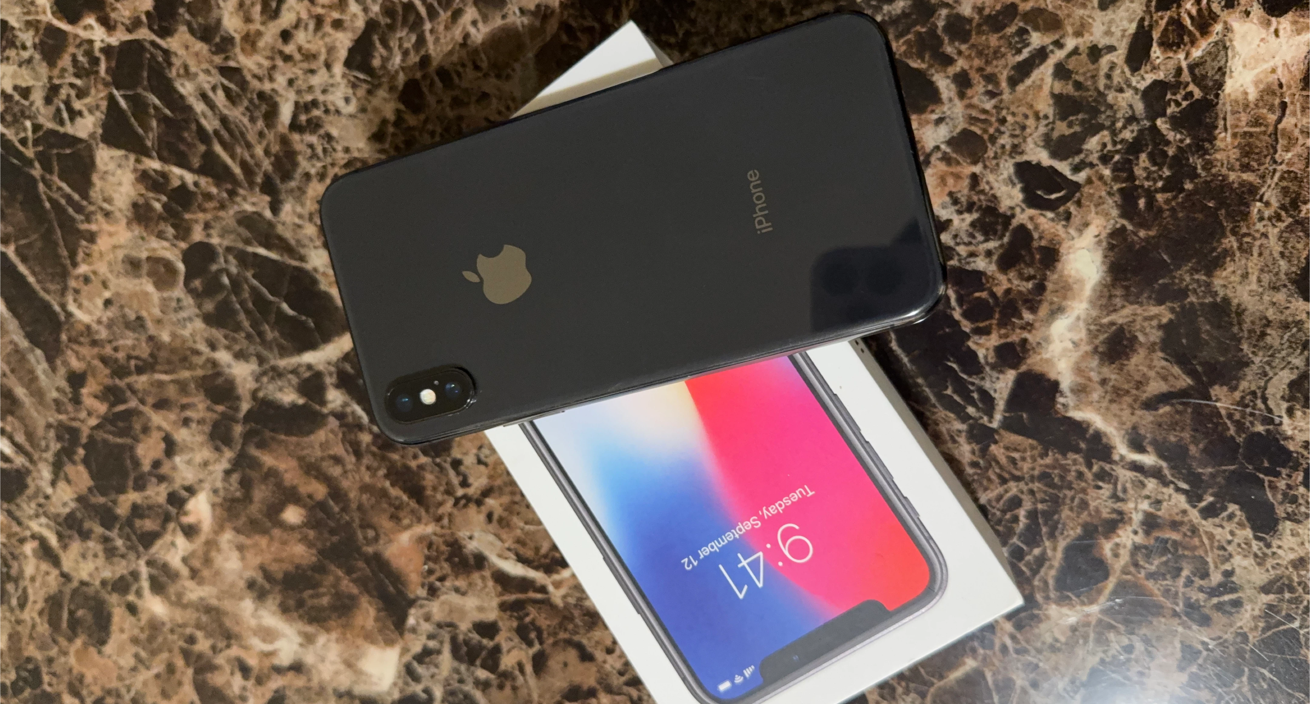 Apple iPhone X, Space Grey, 256GB, Model A1901