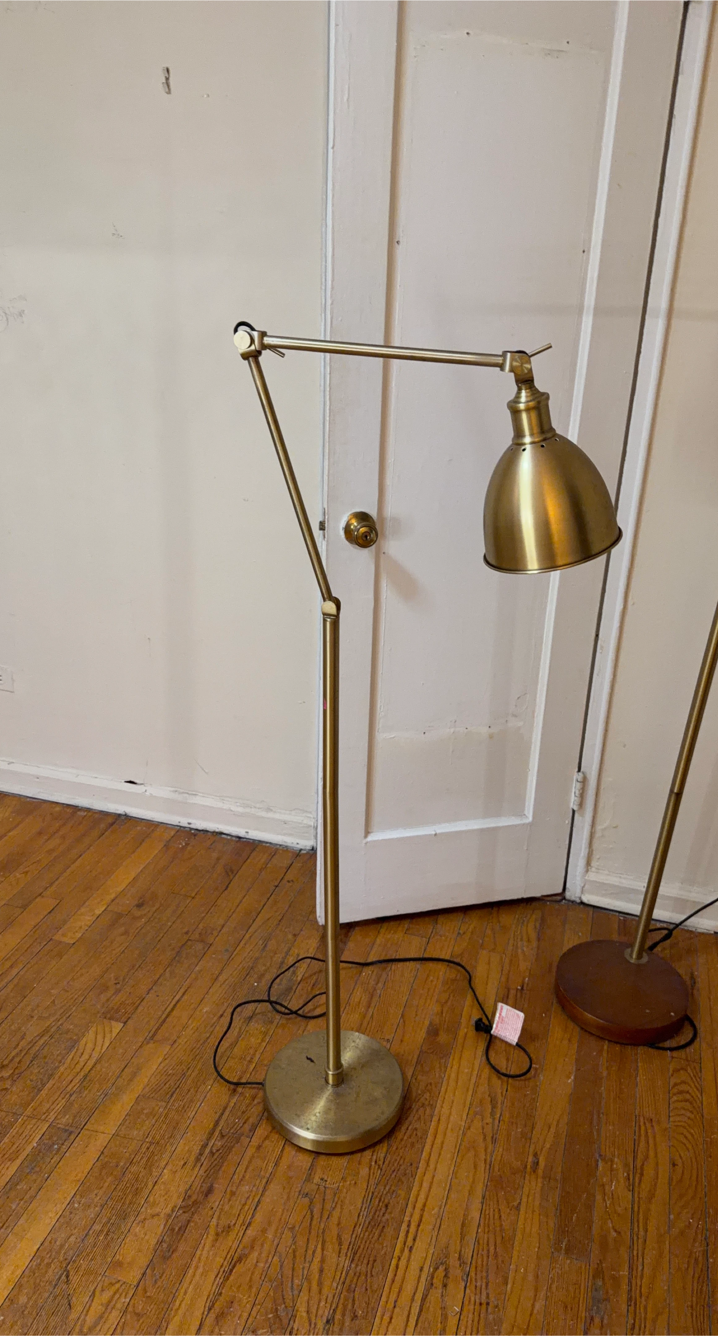 Brass Adjustable Floor Lamp