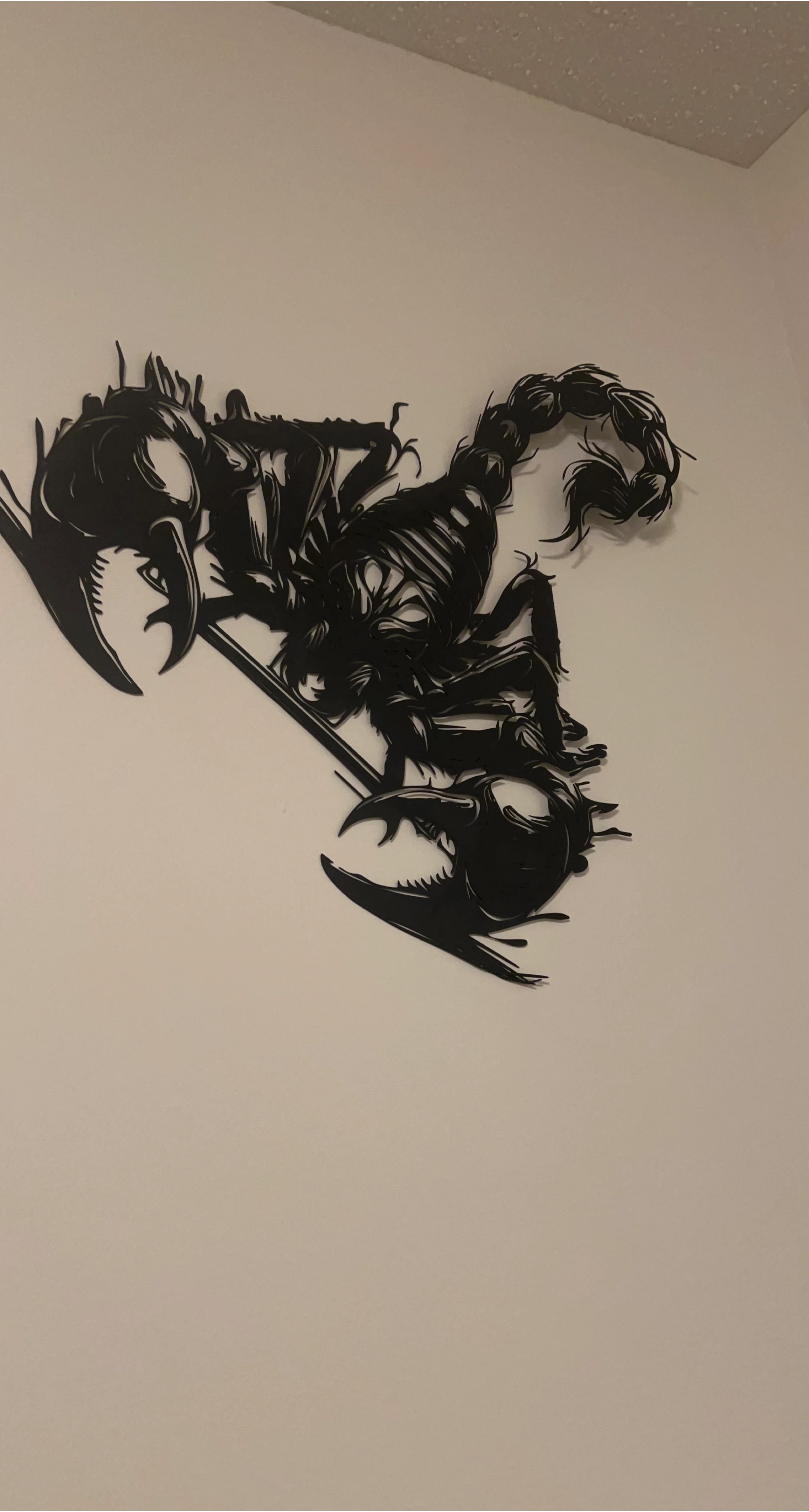 Black Metal Scorpion Wall Art