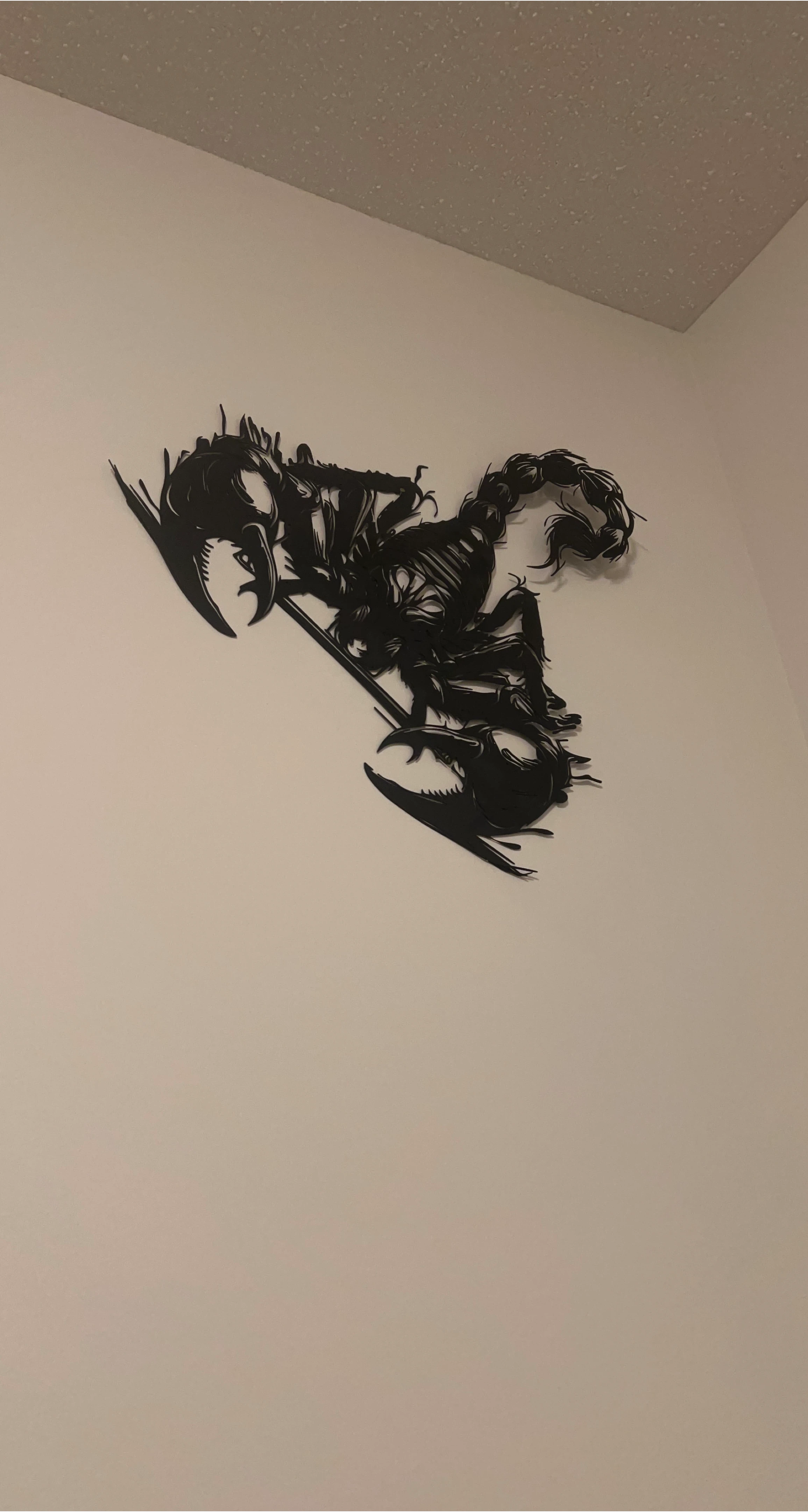 Black Metal Scorpion Wall Art