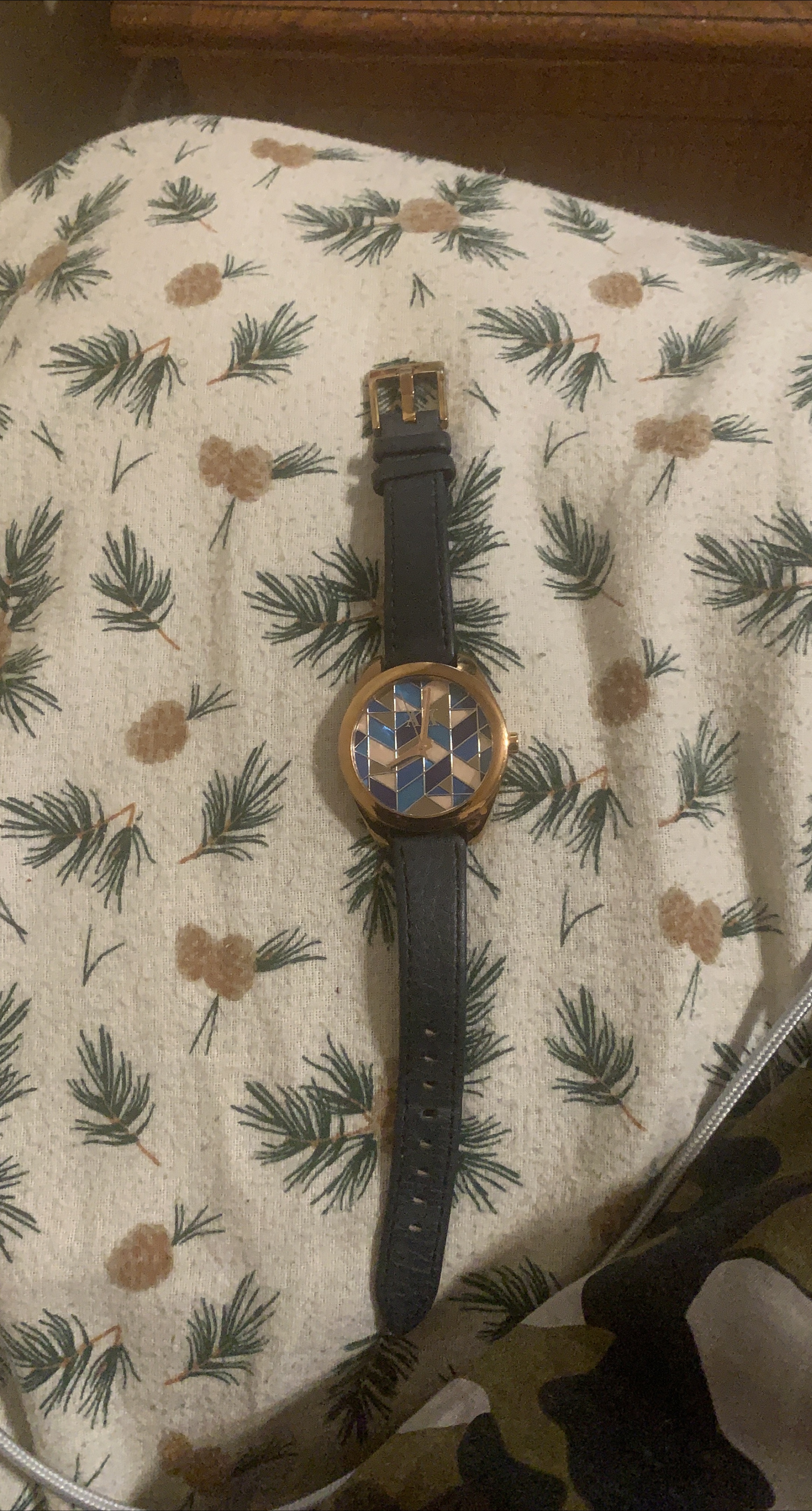 Watch with Geometric Dial