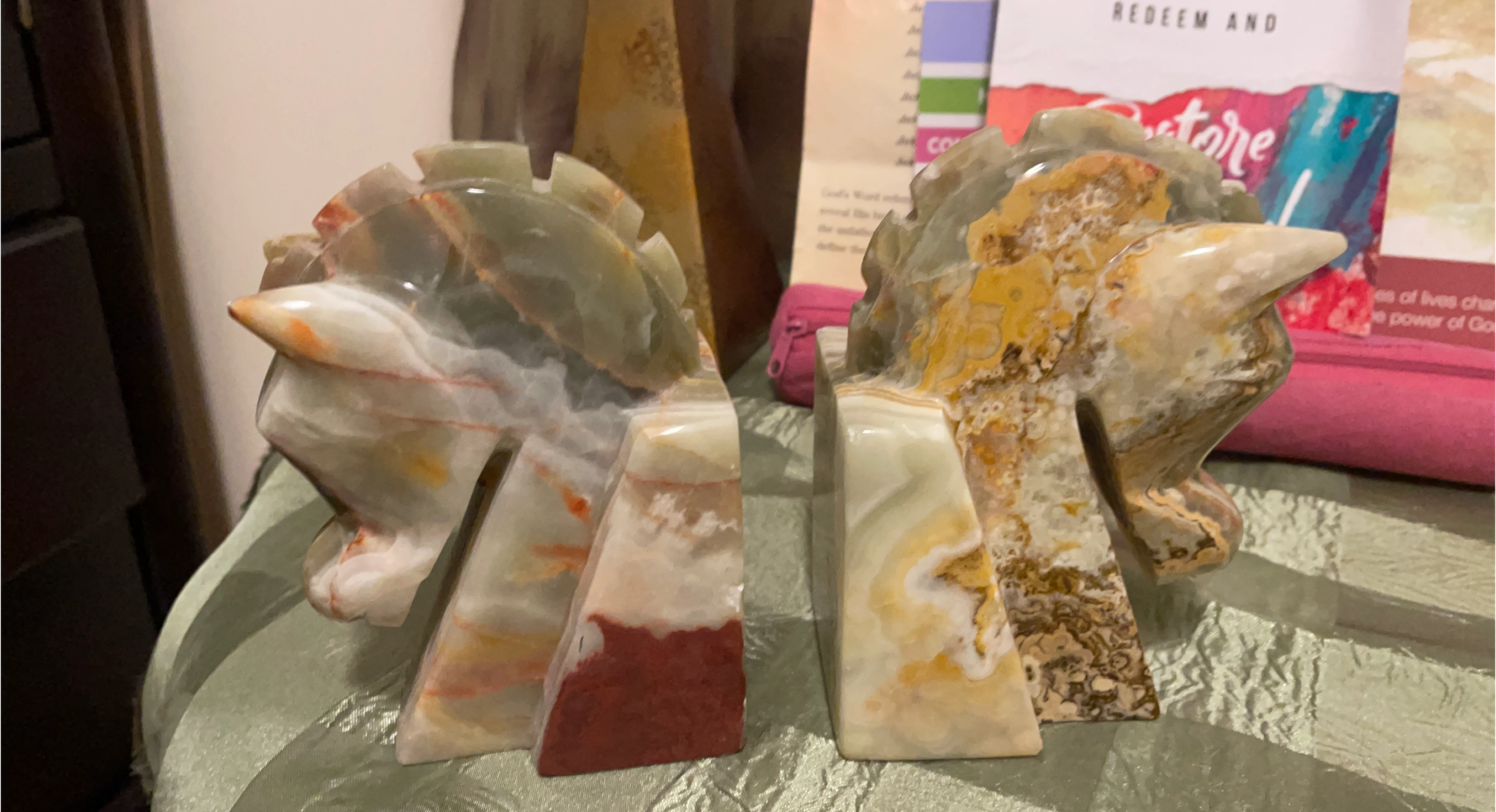 Stone Horse Bookends🏆