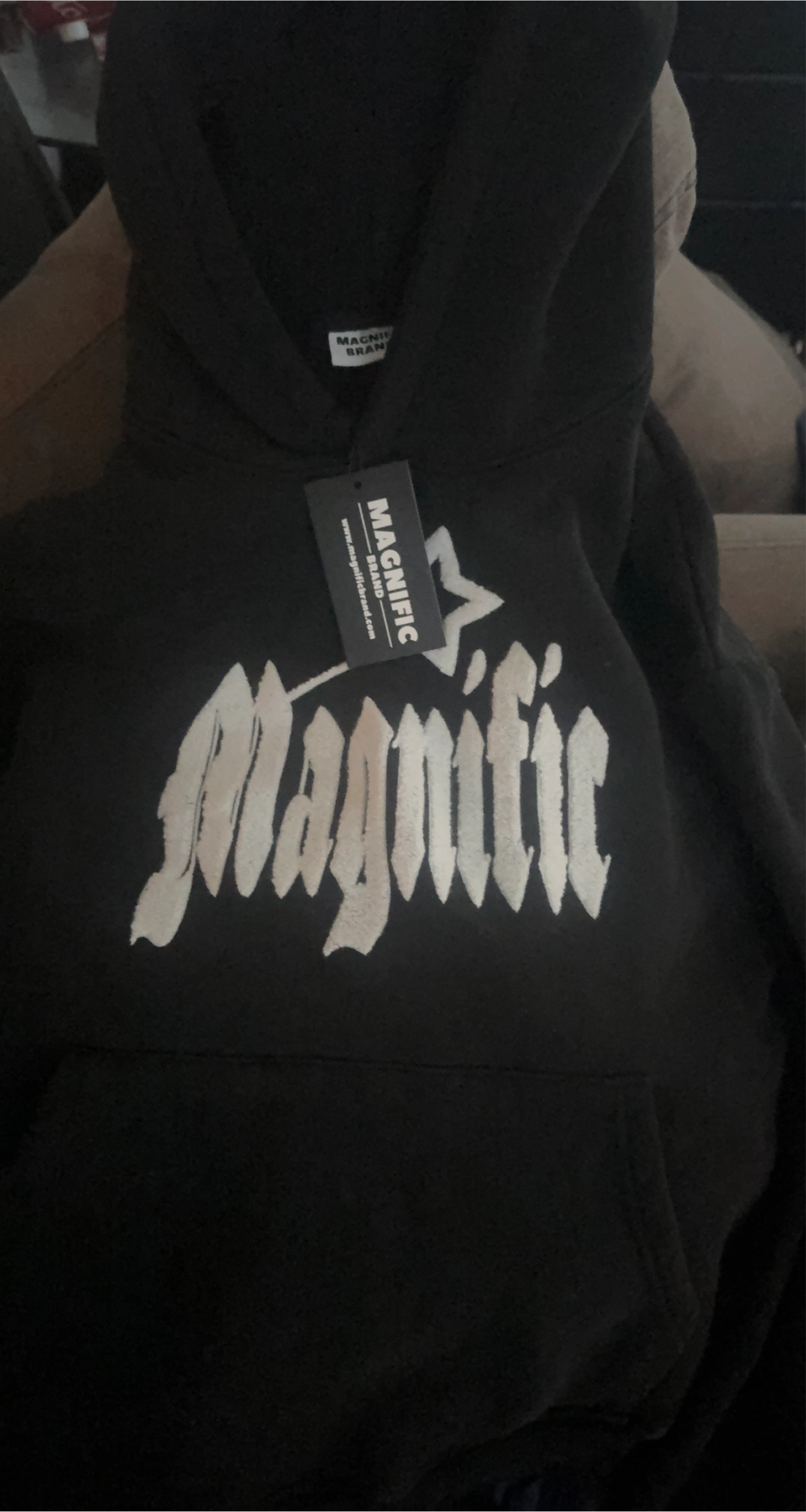 Magnific Brand Black Hoodie