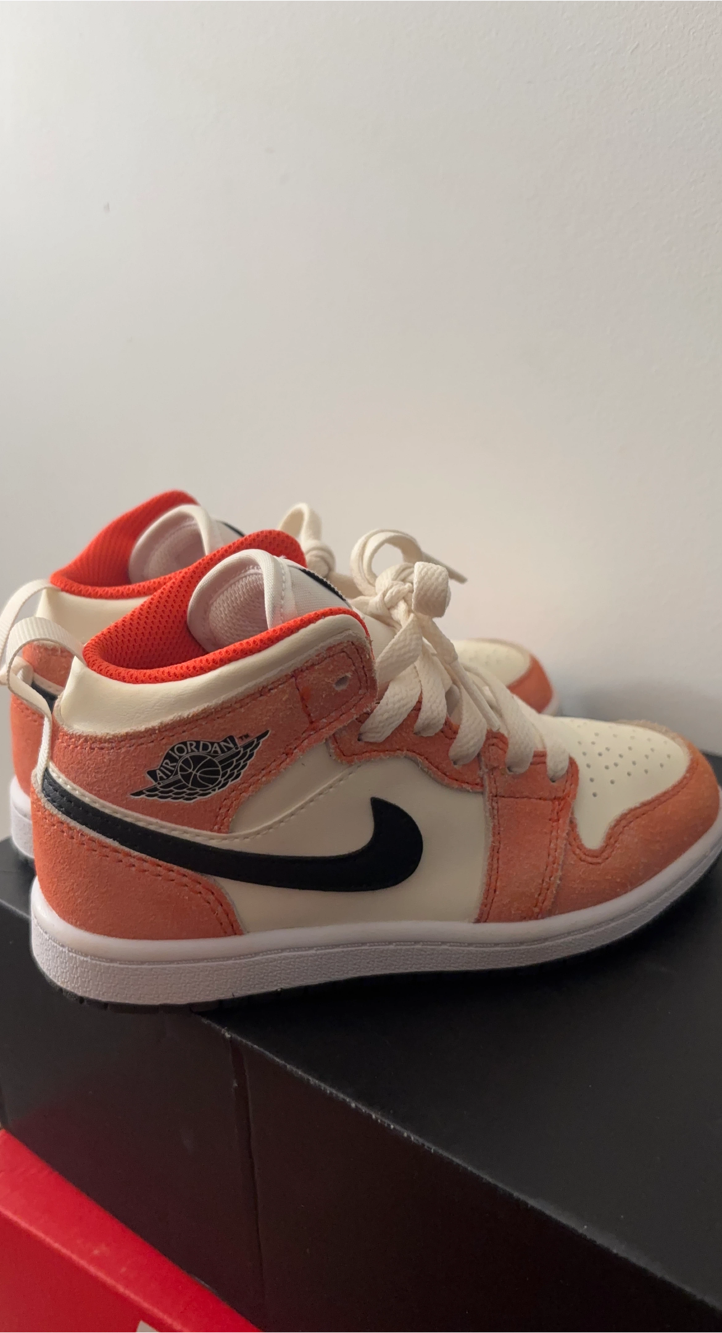 Toddler 12C Air Jordan 1 Mid SE Orange/Cream