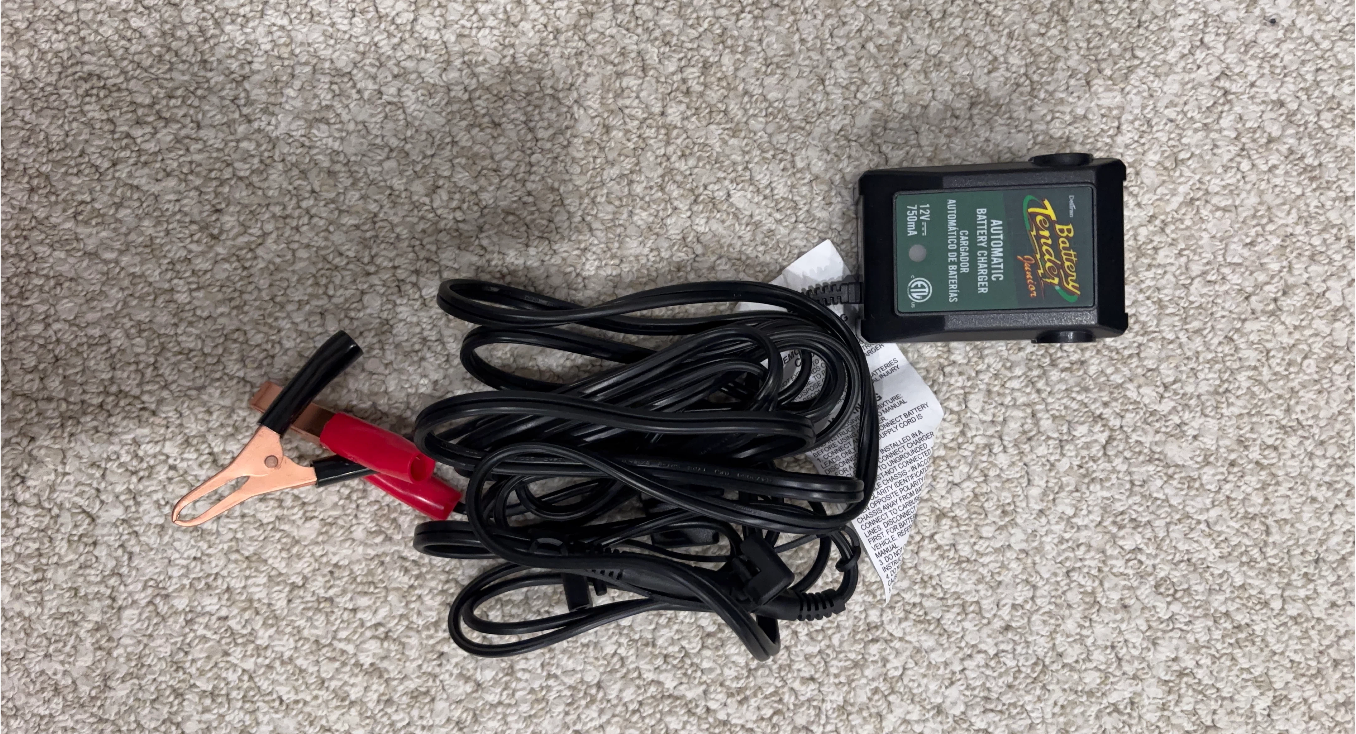Battery Tender Junior Automatic Battery Charger 🏆  12V 750mA