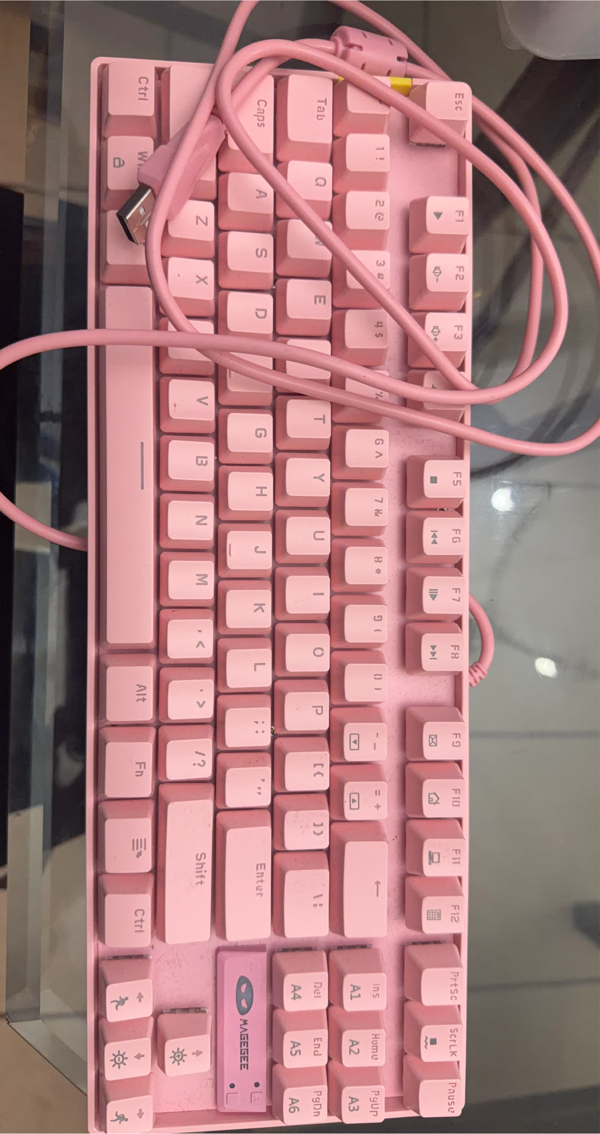 Pink MAGEGEE Mechanical Keyboard