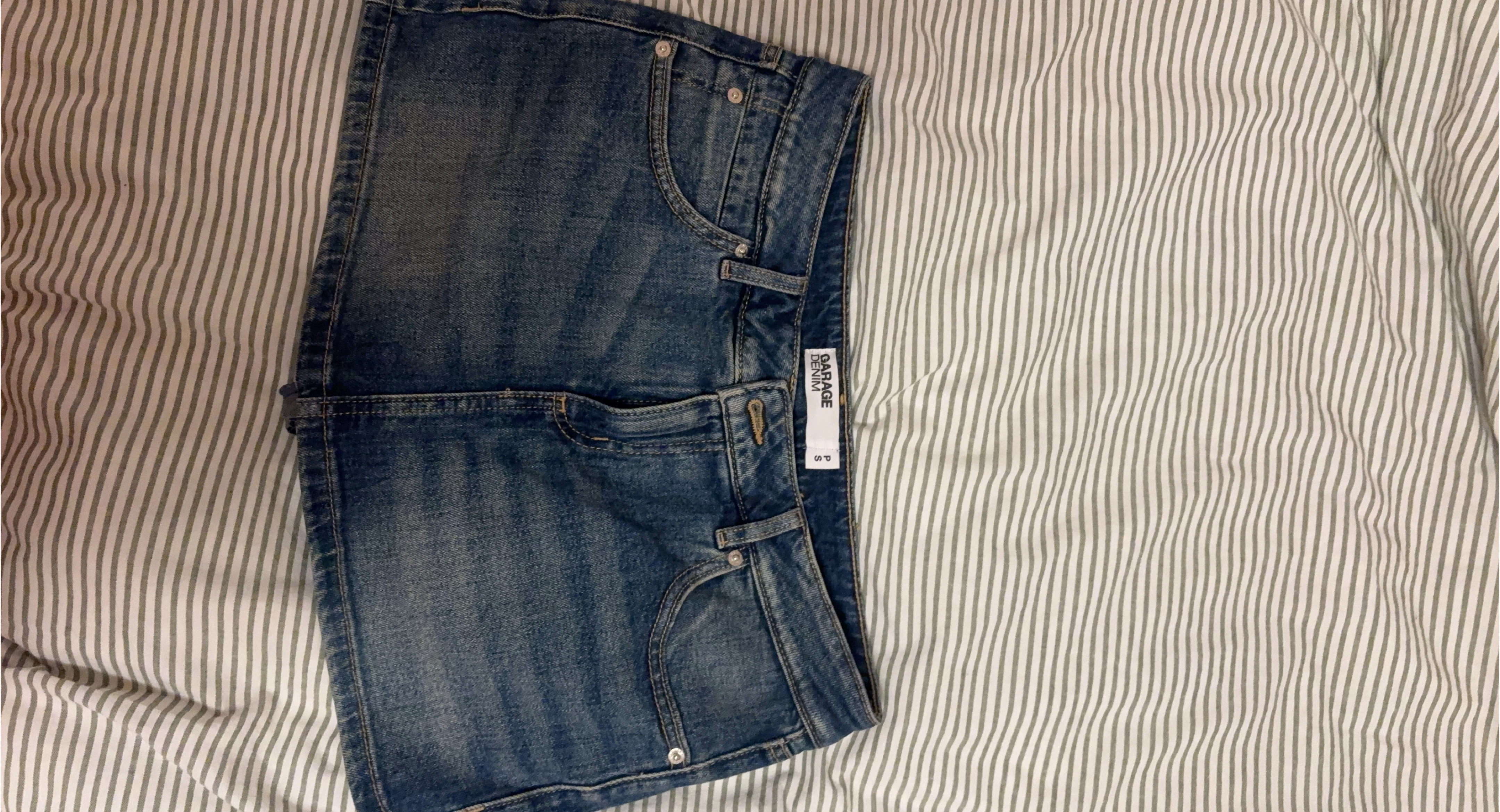 Garage Denim Blue Jean Skirt