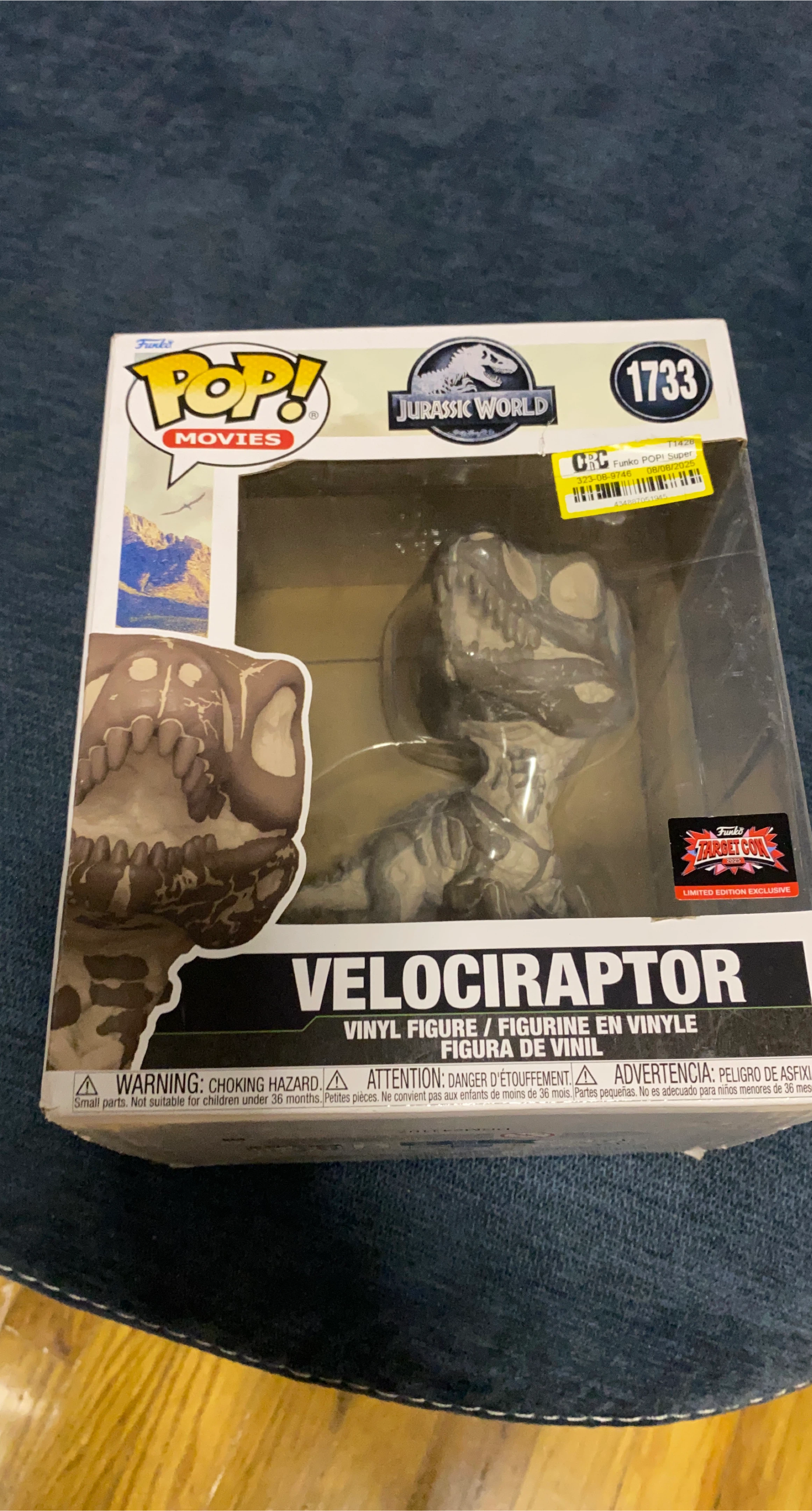 🏆Funko Pop! Jurassic World Velociraptor #1733 Vinyl Figure