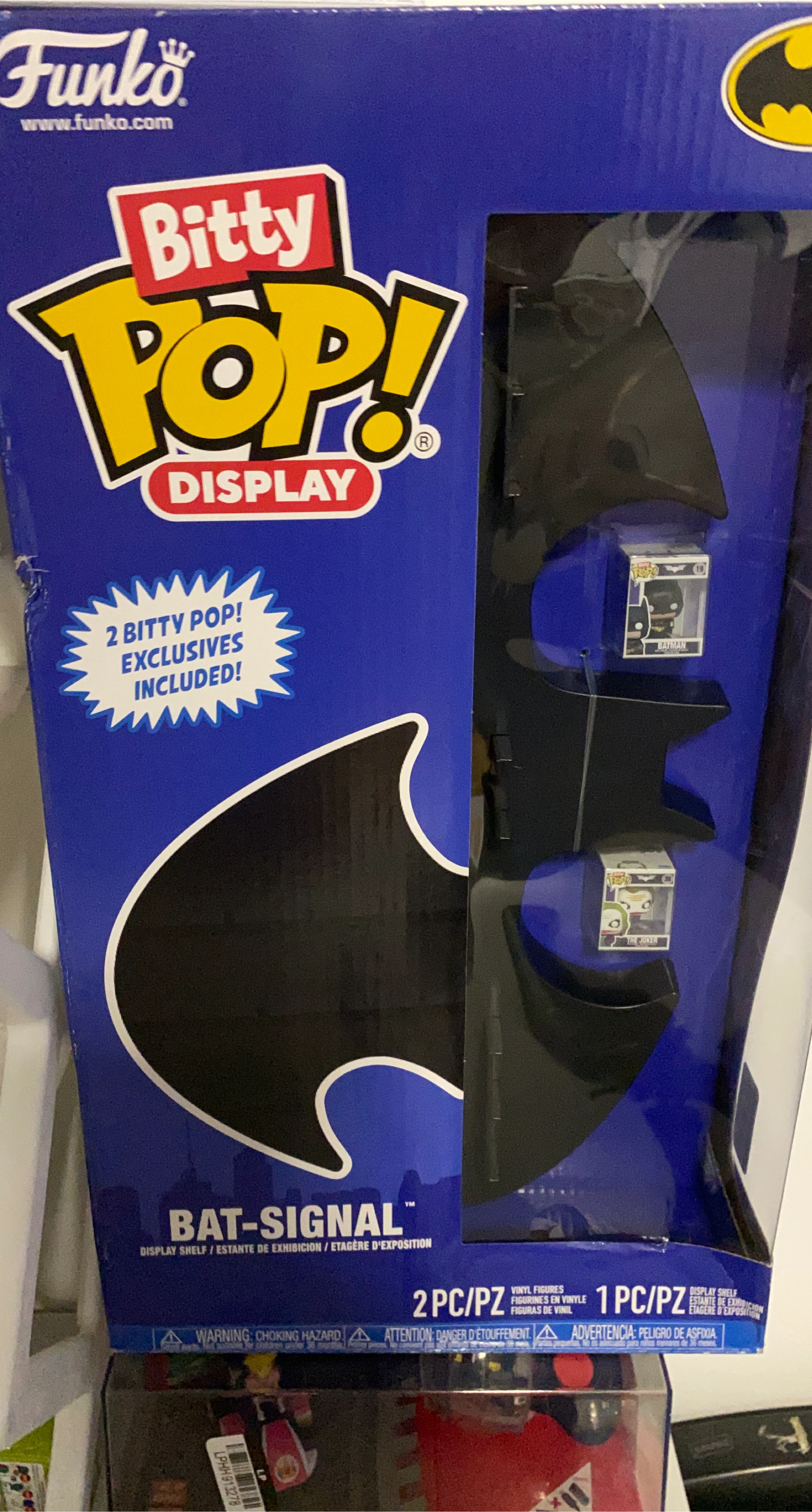 🏆Funko Bitty Pop! Display Shelf Batman & The Joker Exclusives