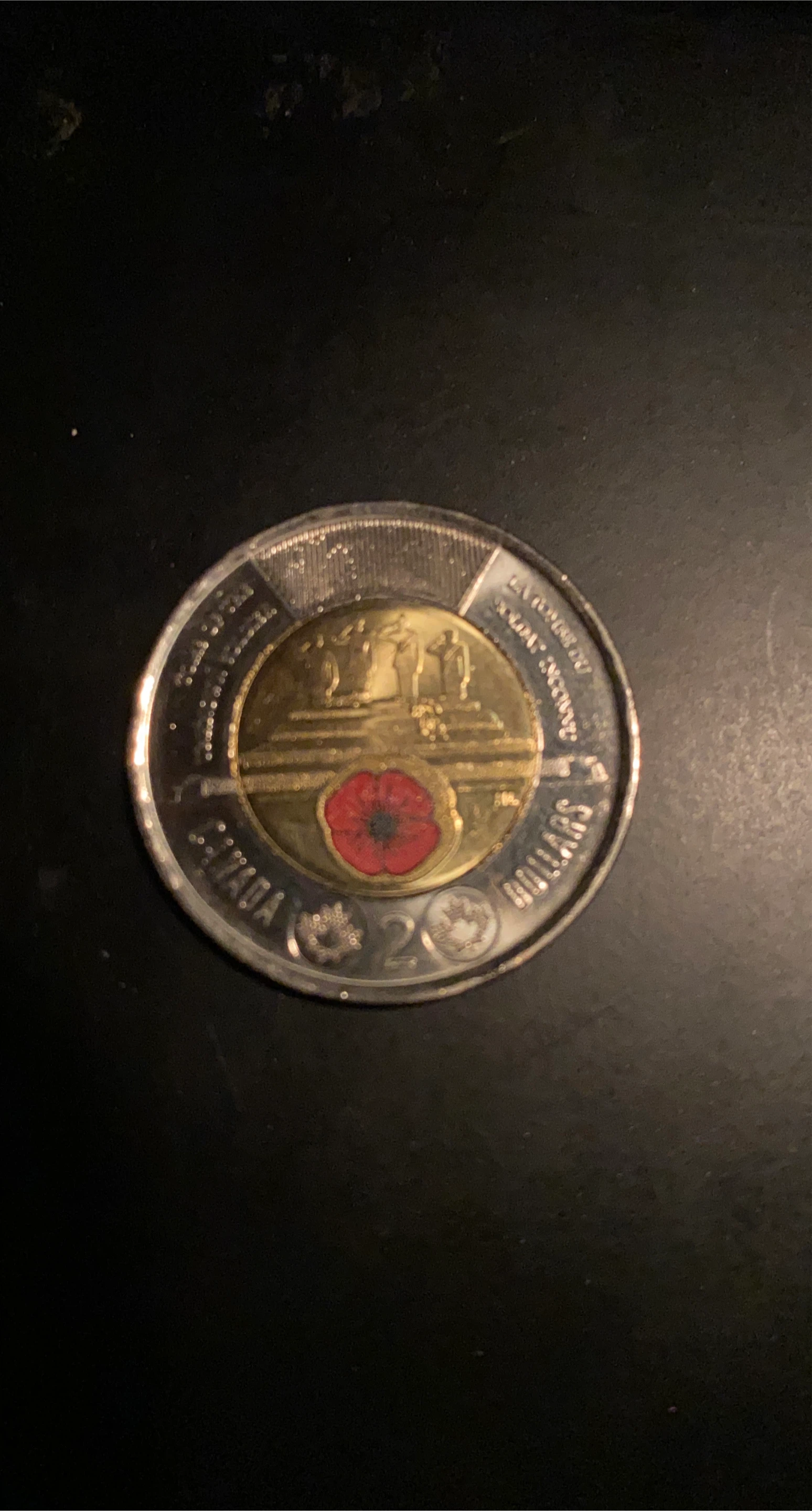 2023 Canada $2 Coin - Charles III - Poppy