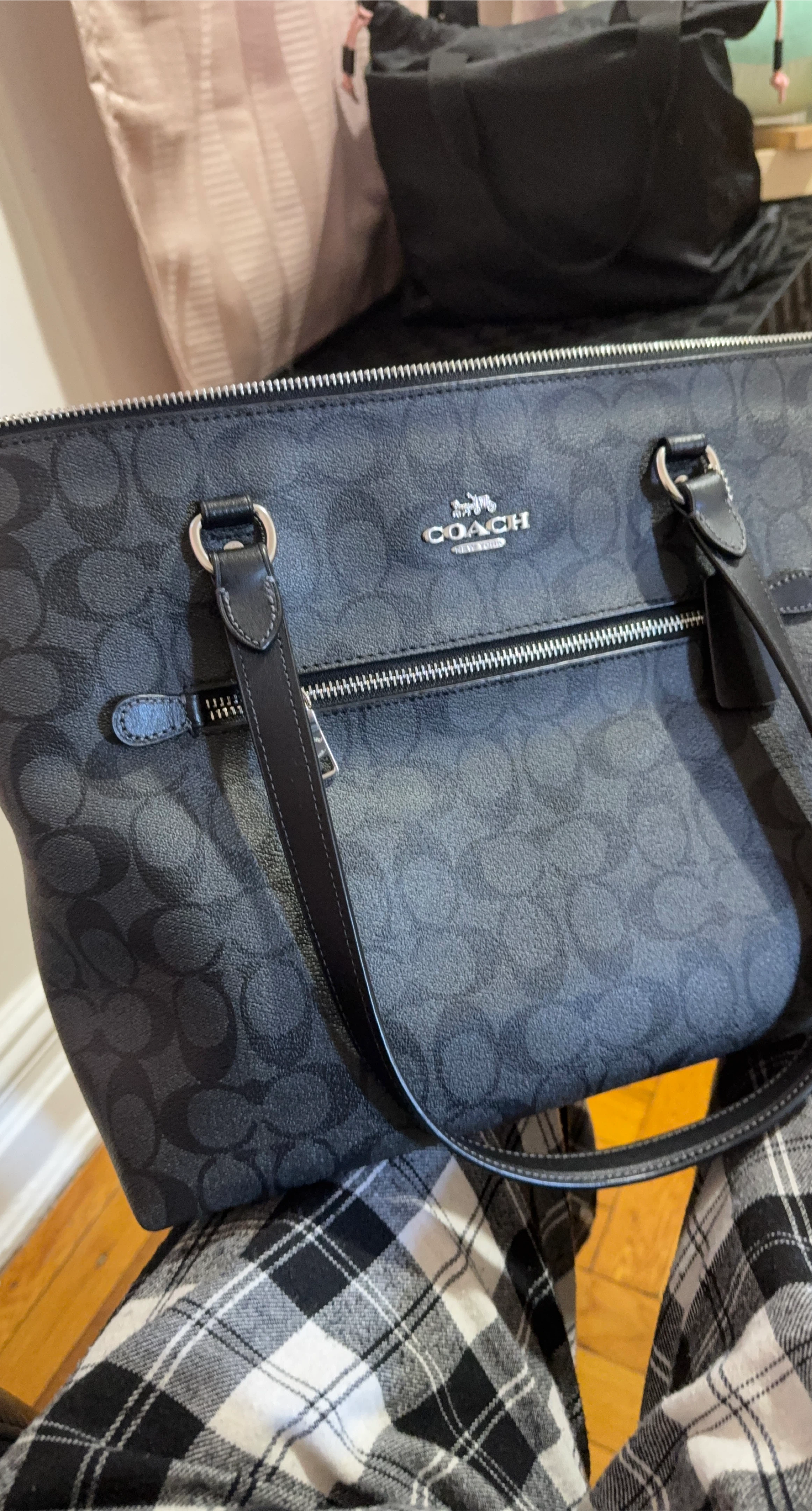 Coach Signature Monogram Tote Bag