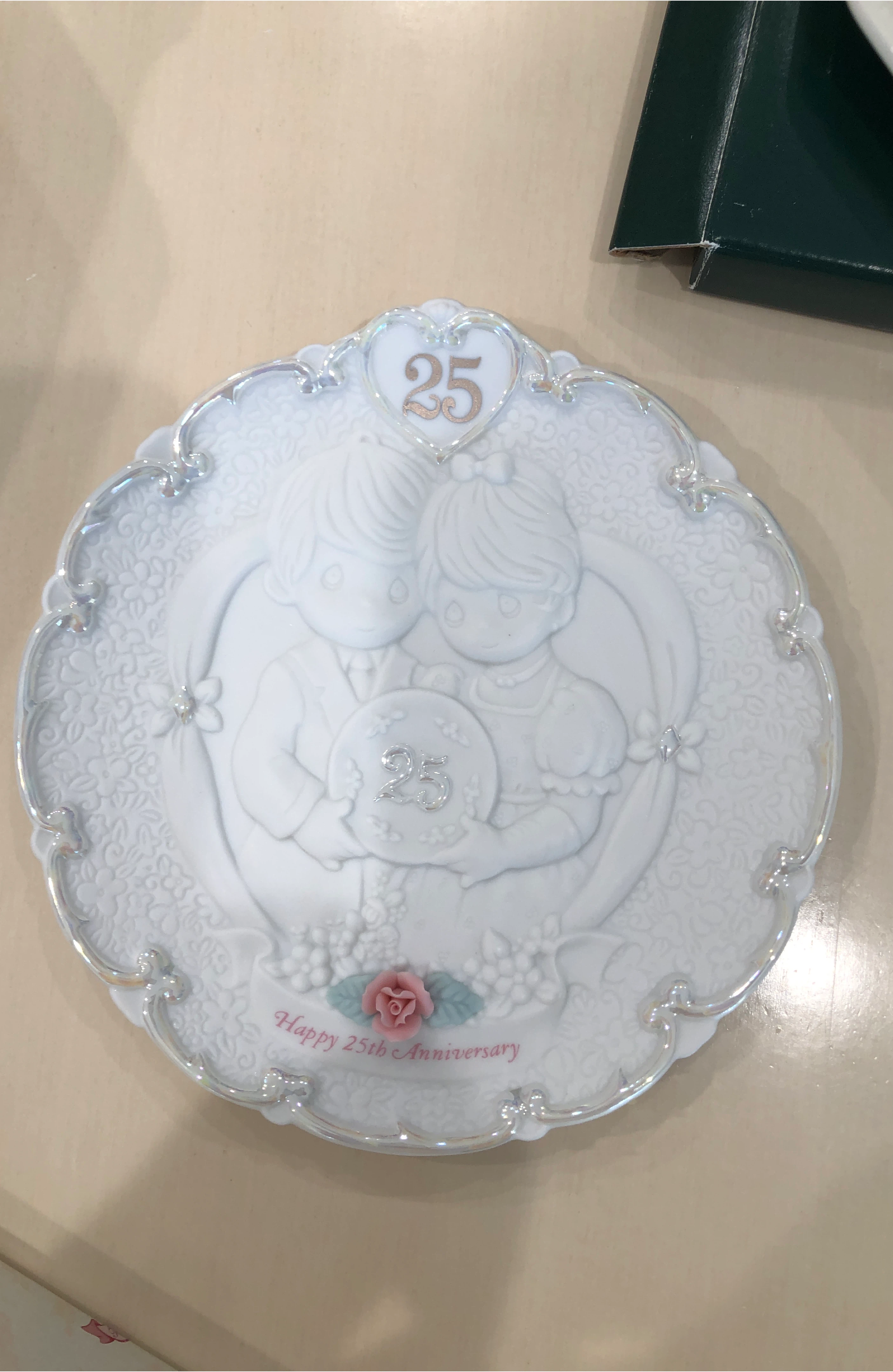 Precious Moments "Happy 25th Anniversary" Plate