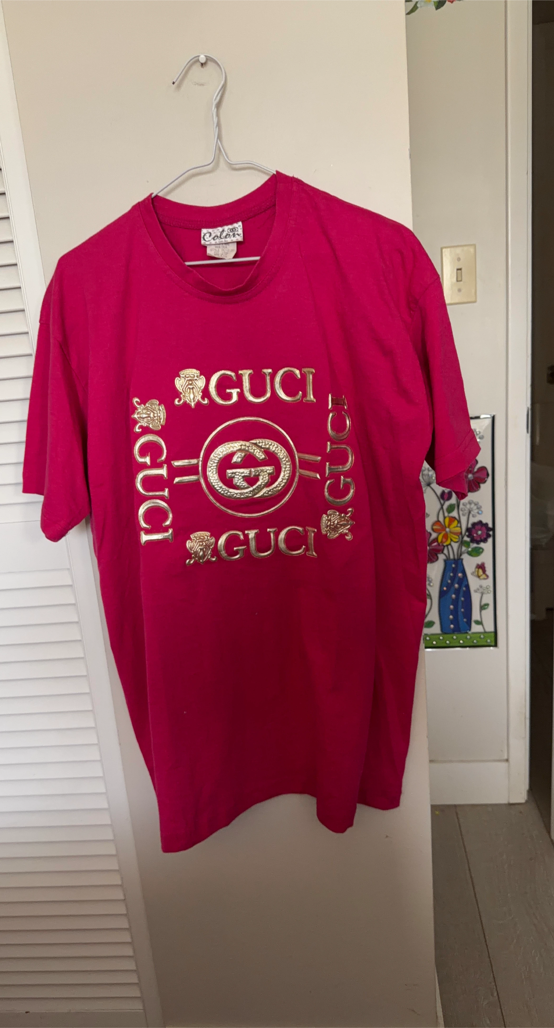 Pink Gucci T-Shirt One Size