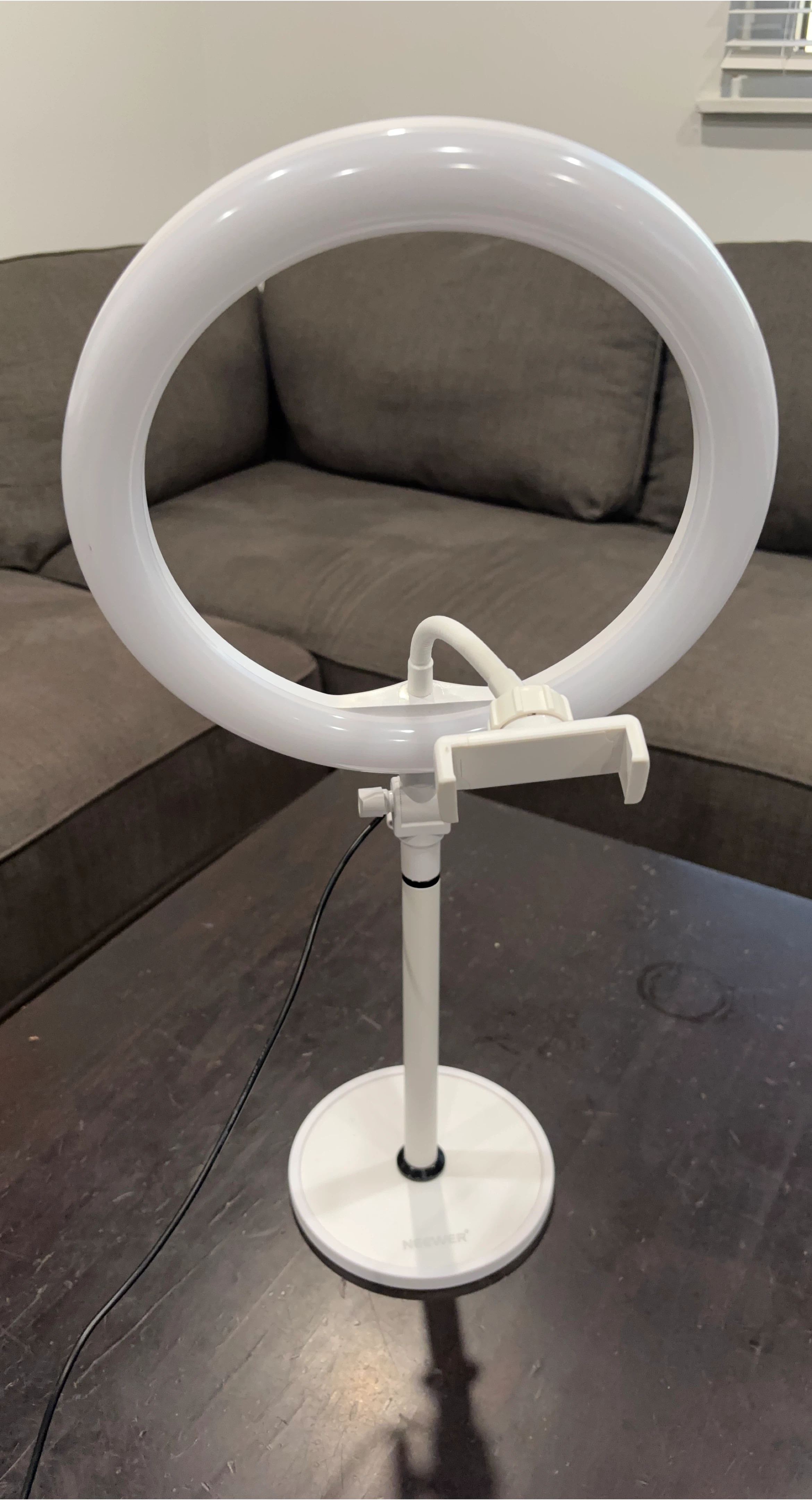 10” White Ring Light with 🏆 Phone Holder