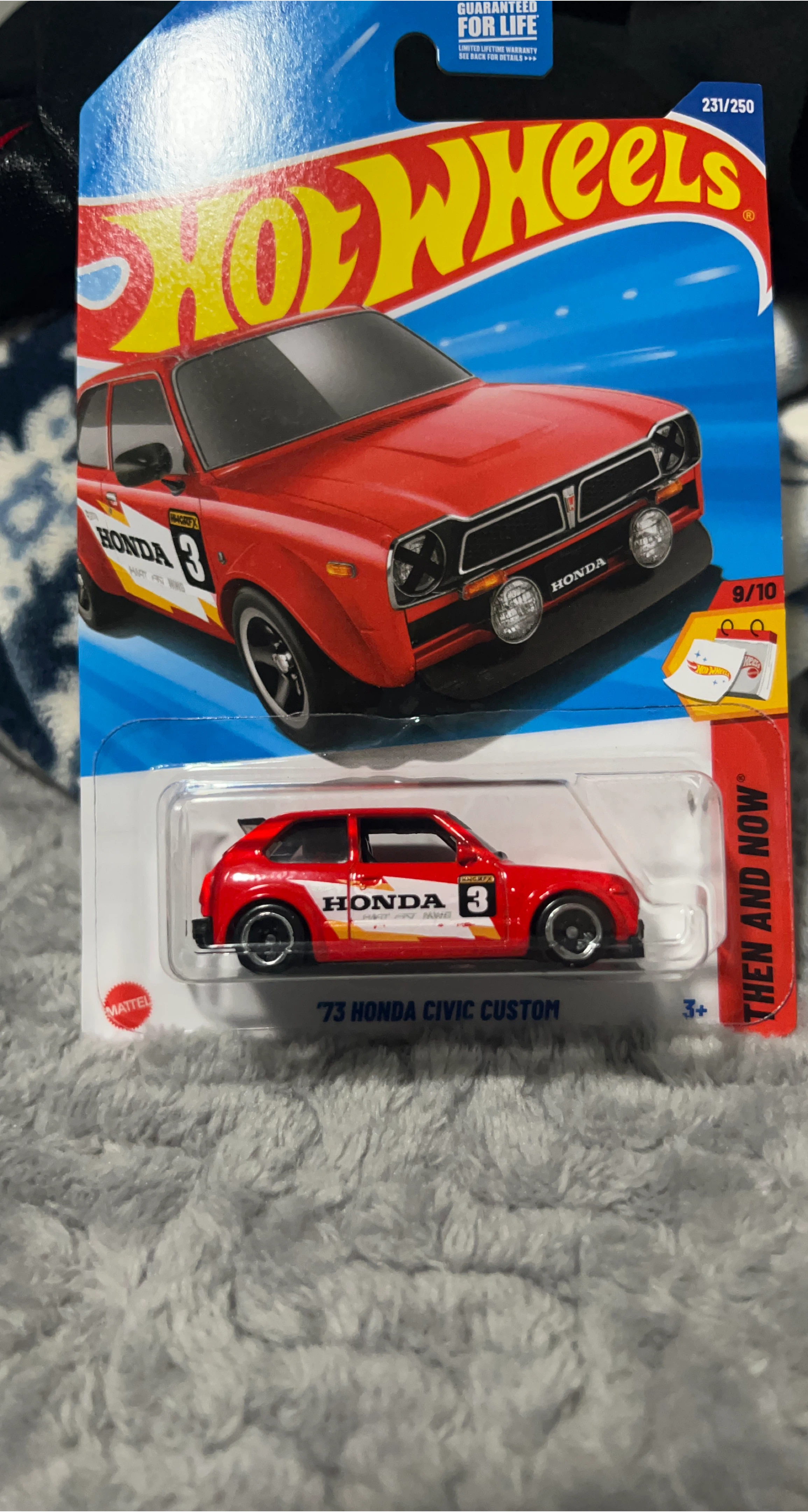 Hot Wheels '73 Honda Civic Custom Die-Cast Car