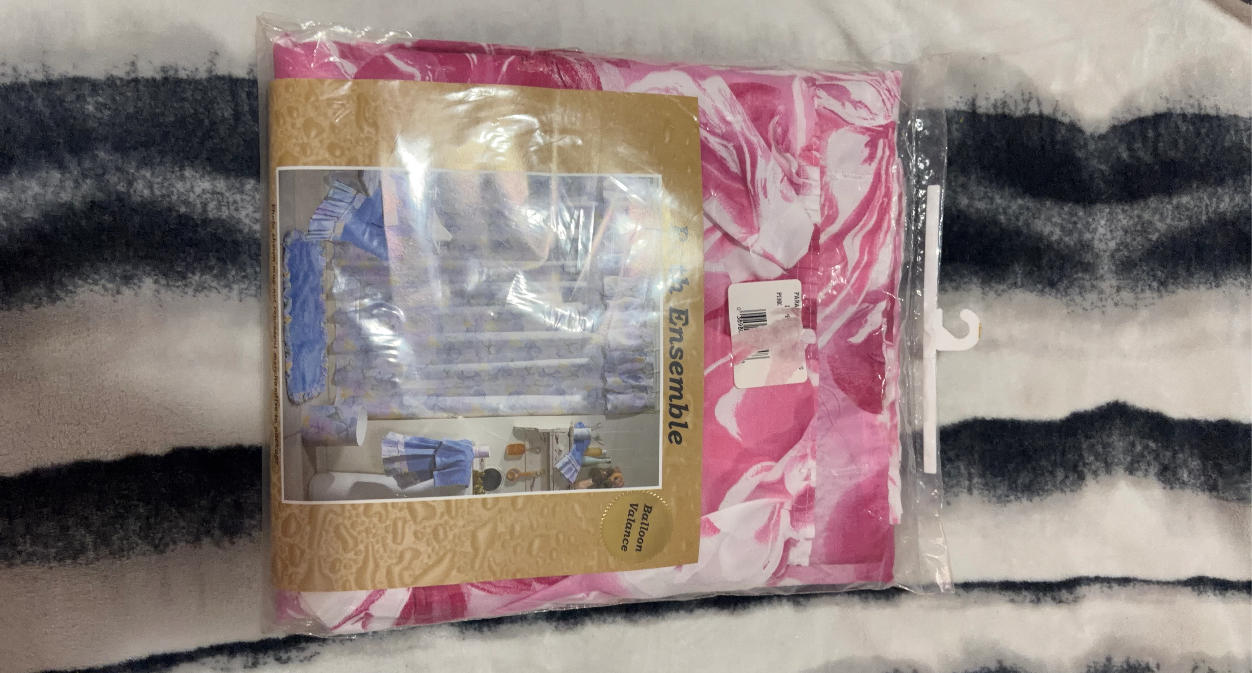 Pink rose shower curtain