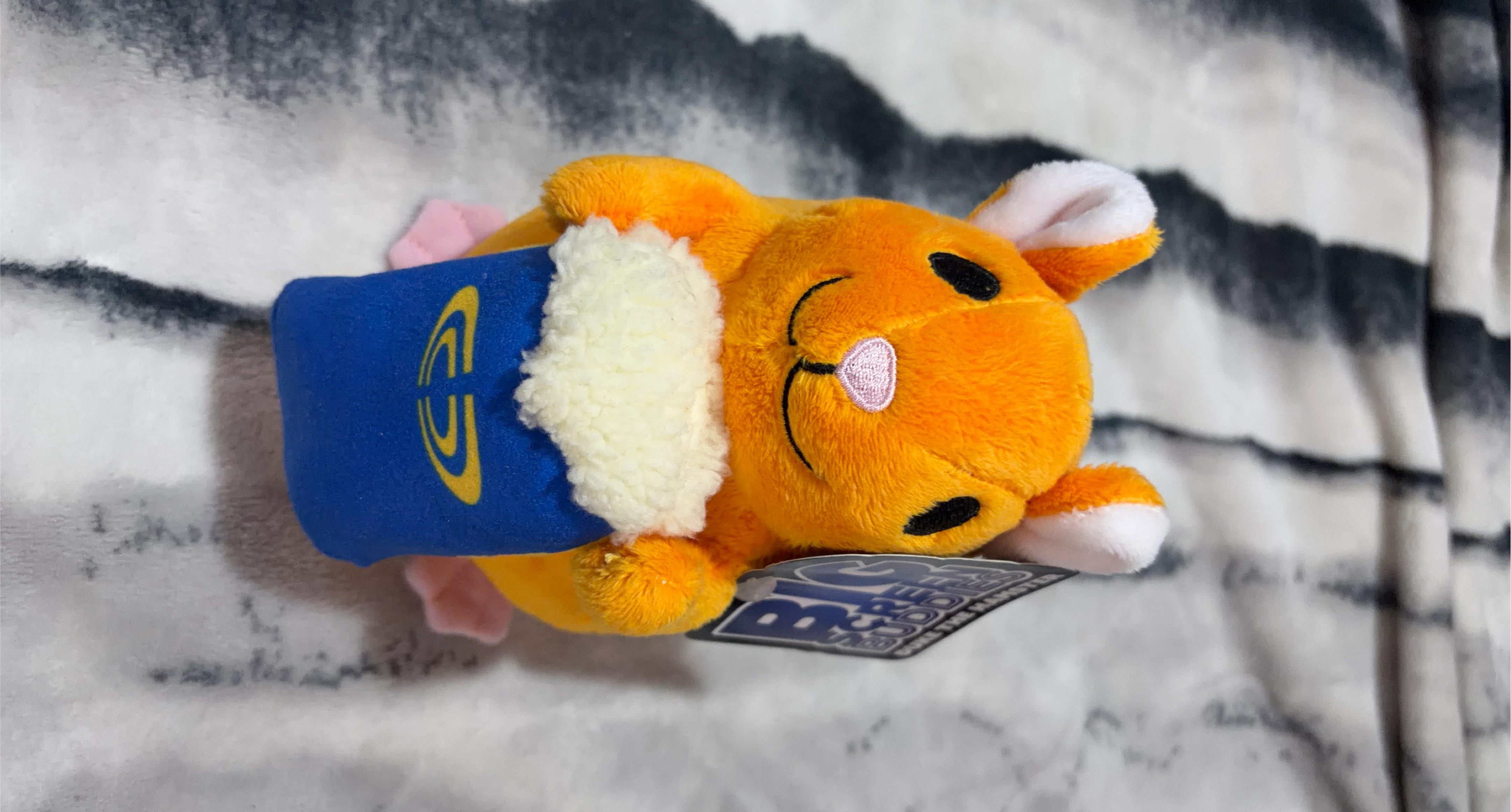 Orange Hamster Plush Stuffed Animal Toy