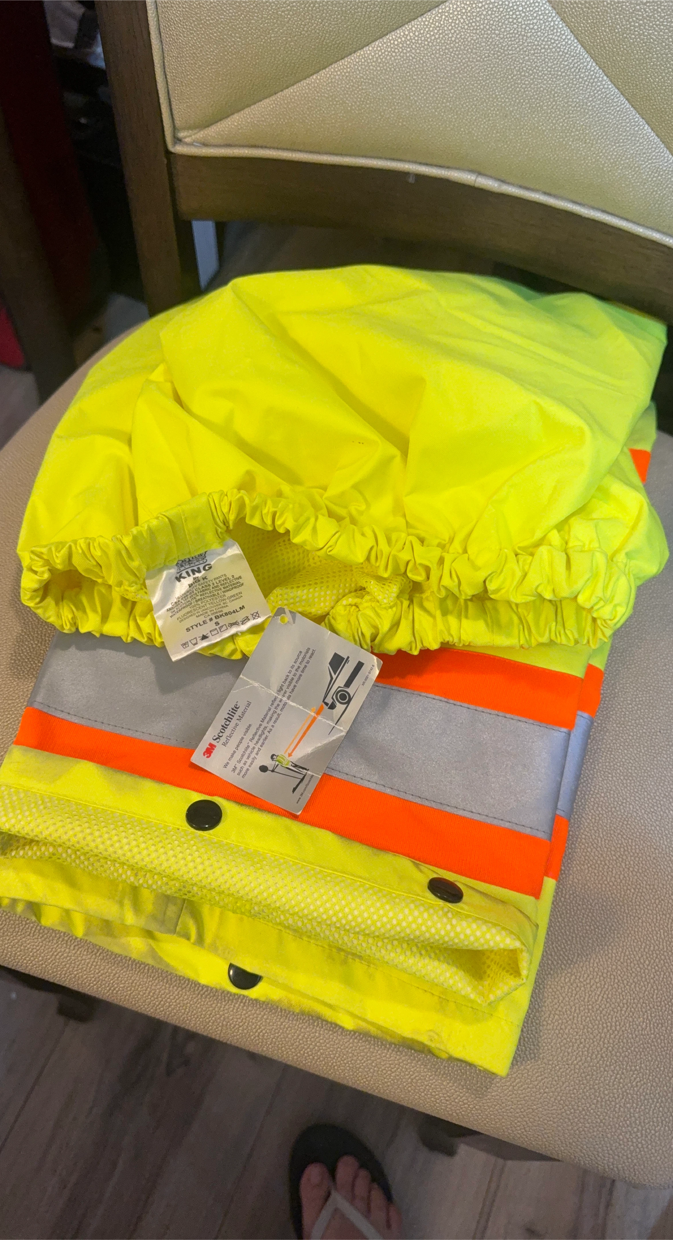 Universal King by Big K Hi-Vis Rain Pants Size S