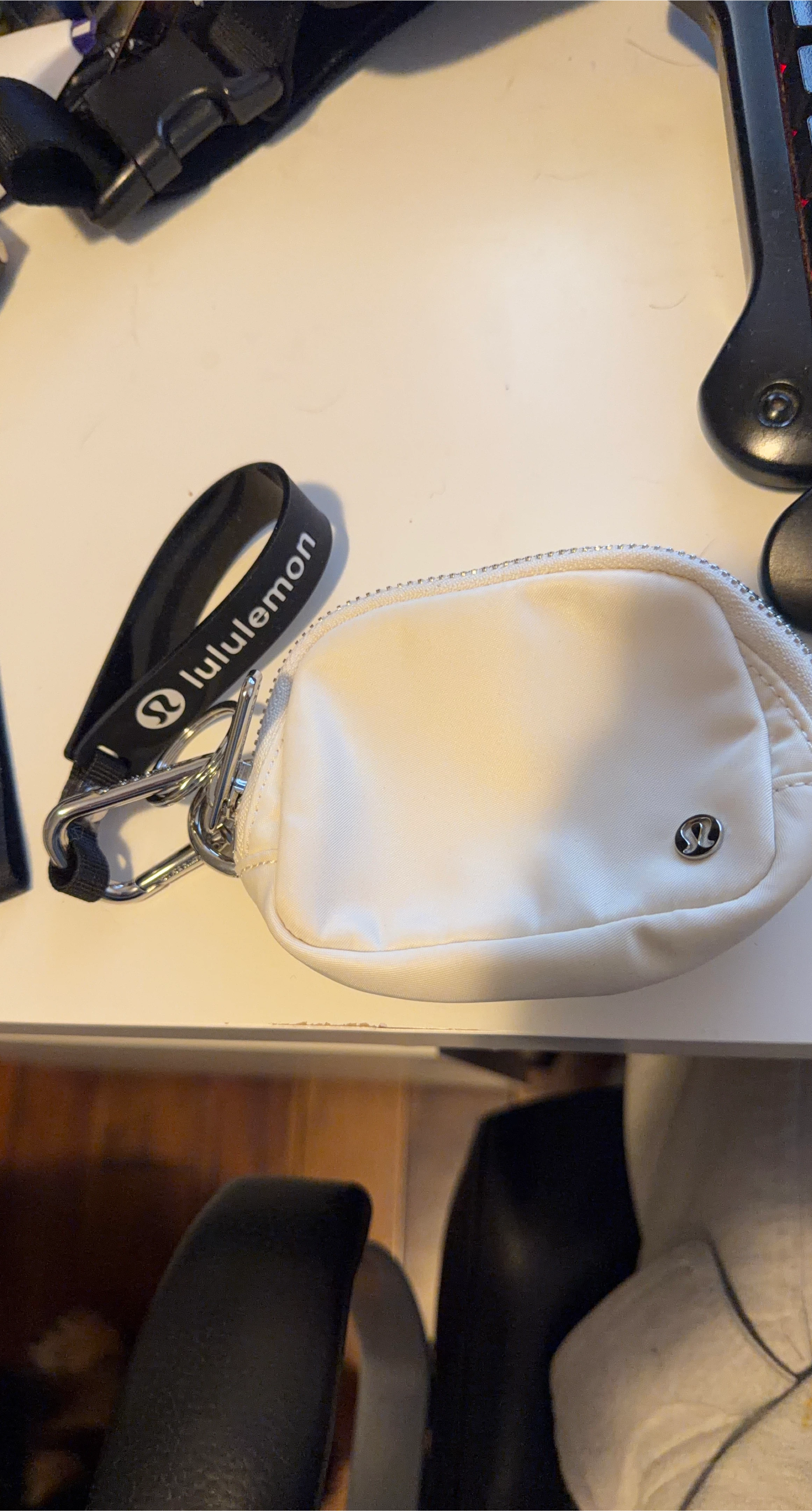 White Lululemon Belt Bag Pouch