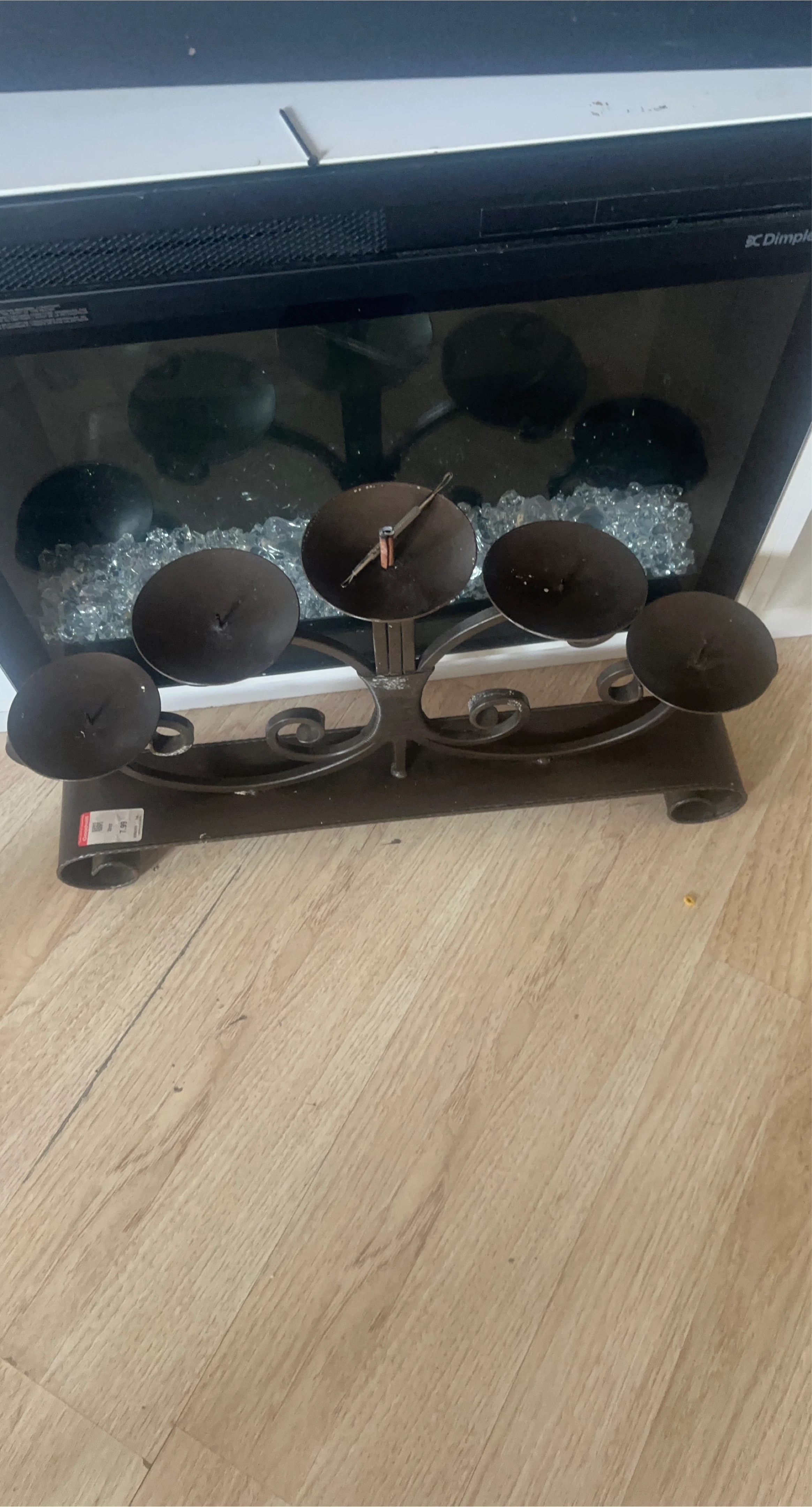 2Metal Candelabra