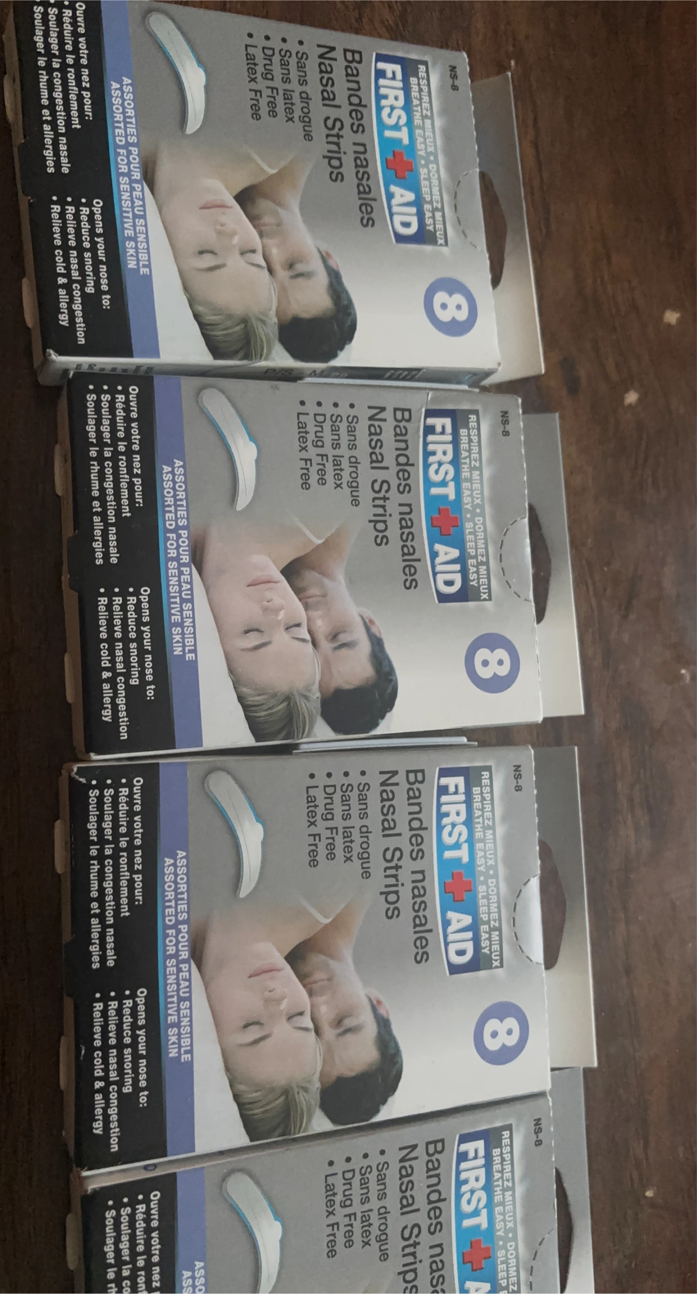First Aid Nasal Strips for Sensitive Skin (8 count)