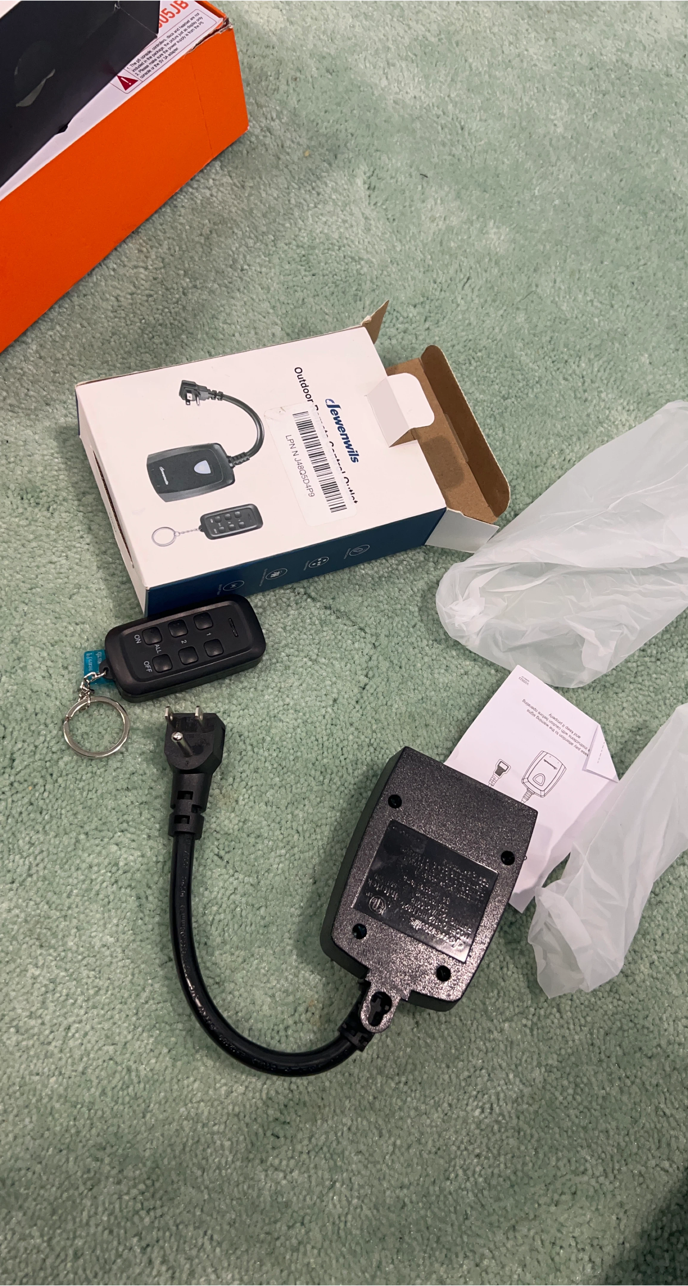 Jewenwils Outdoor Remote Control Outlet