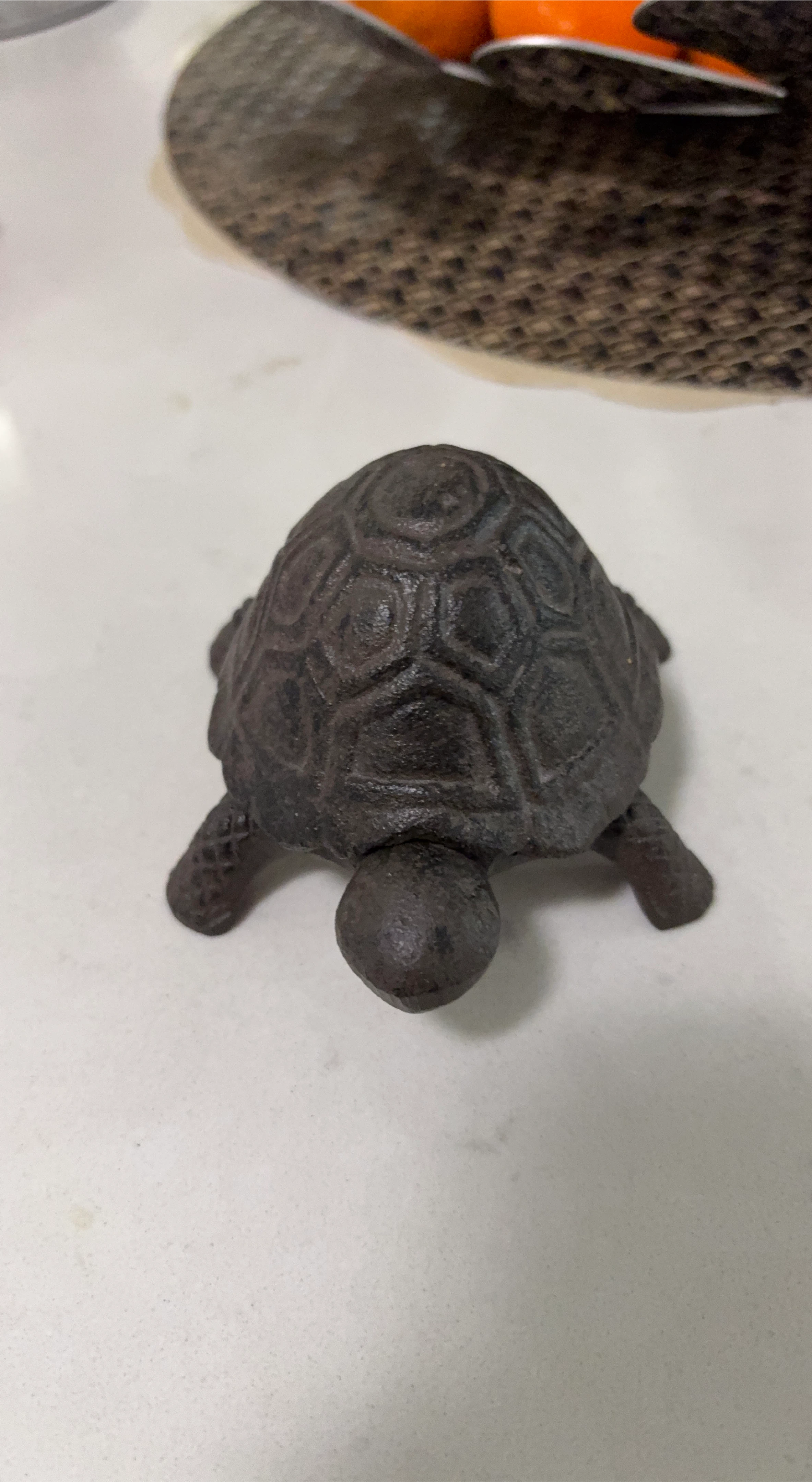 Cast Iron Turtle Figurine