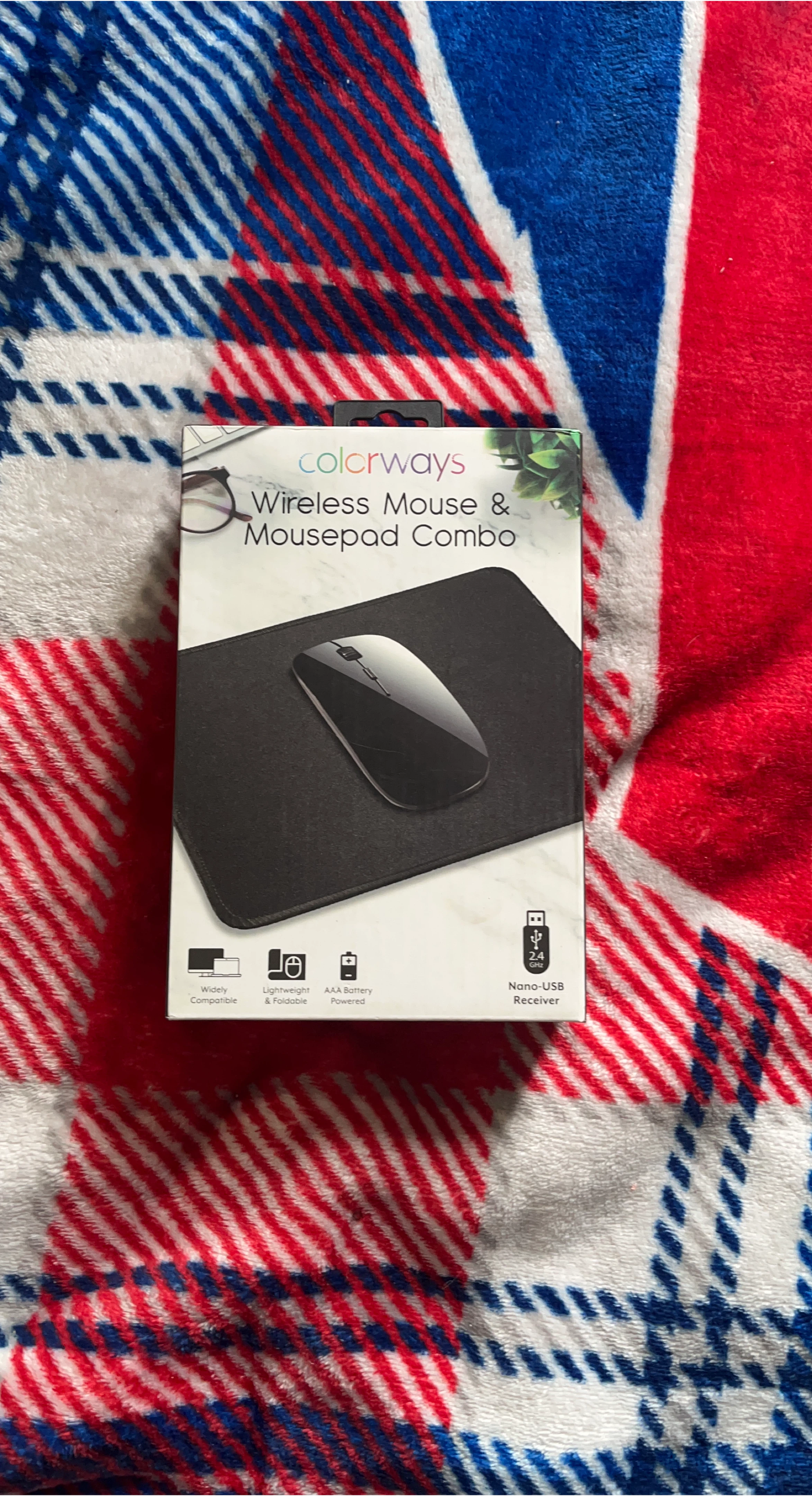 Colorways Wireless Mouse & Mousepad Combo