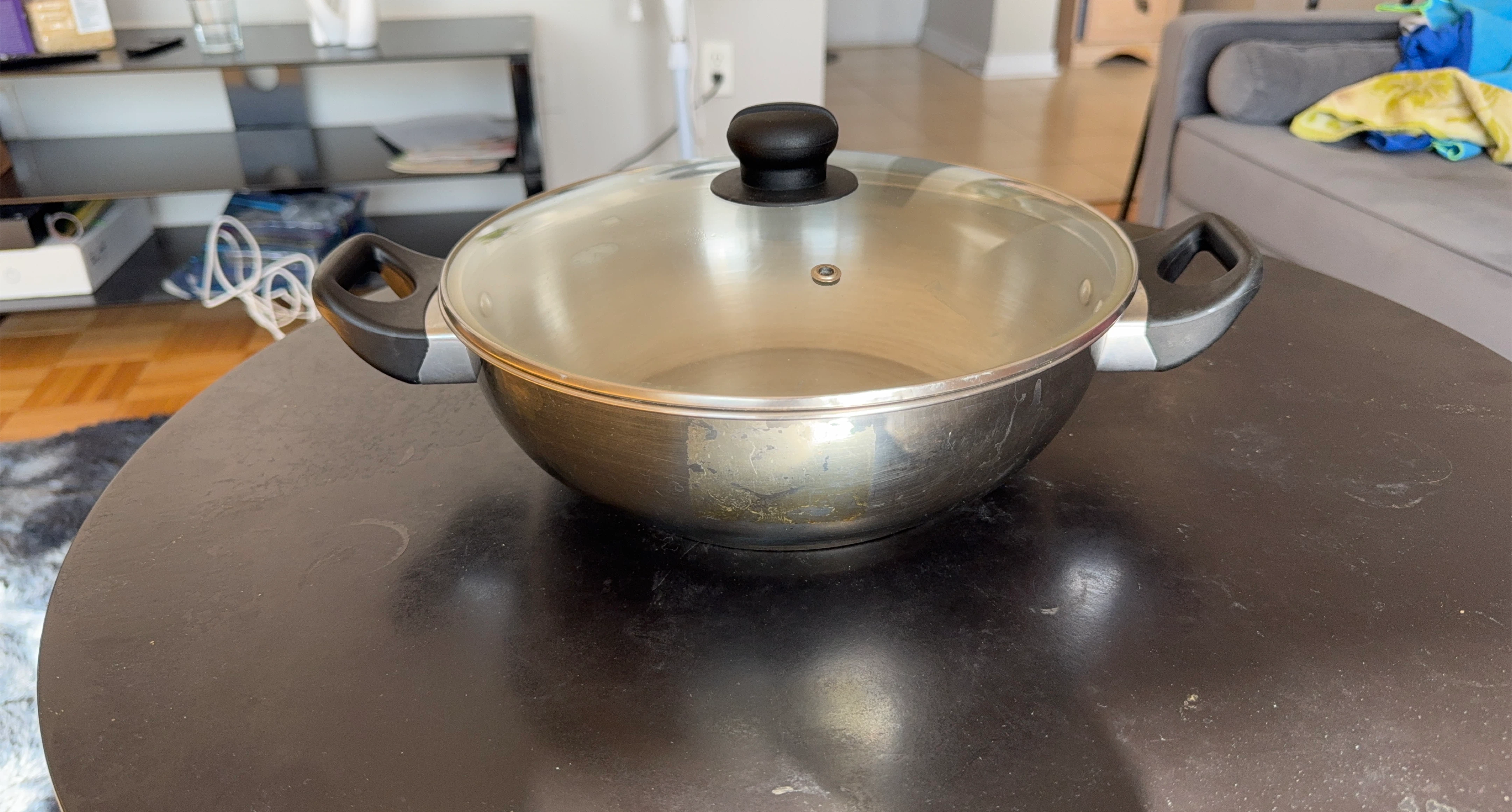 Prestige Stainless Steel Pot with Glass Lid