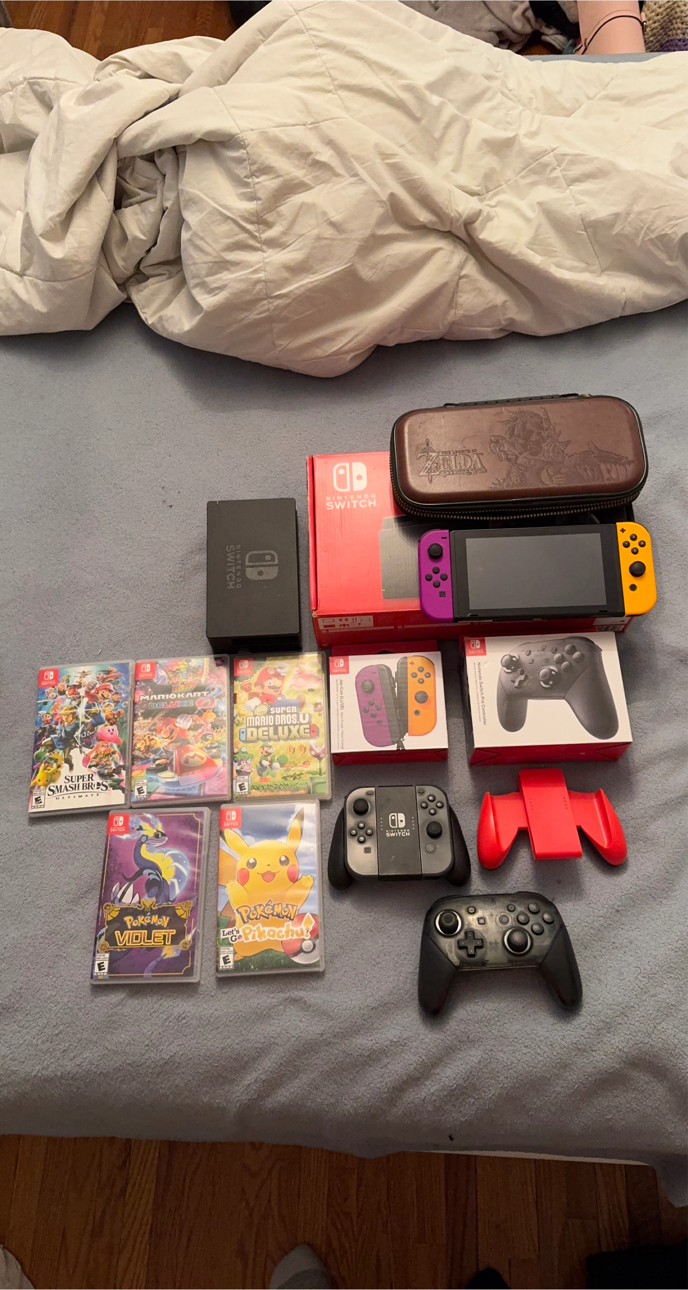 Nintendo Switch Console with Games and Accessories