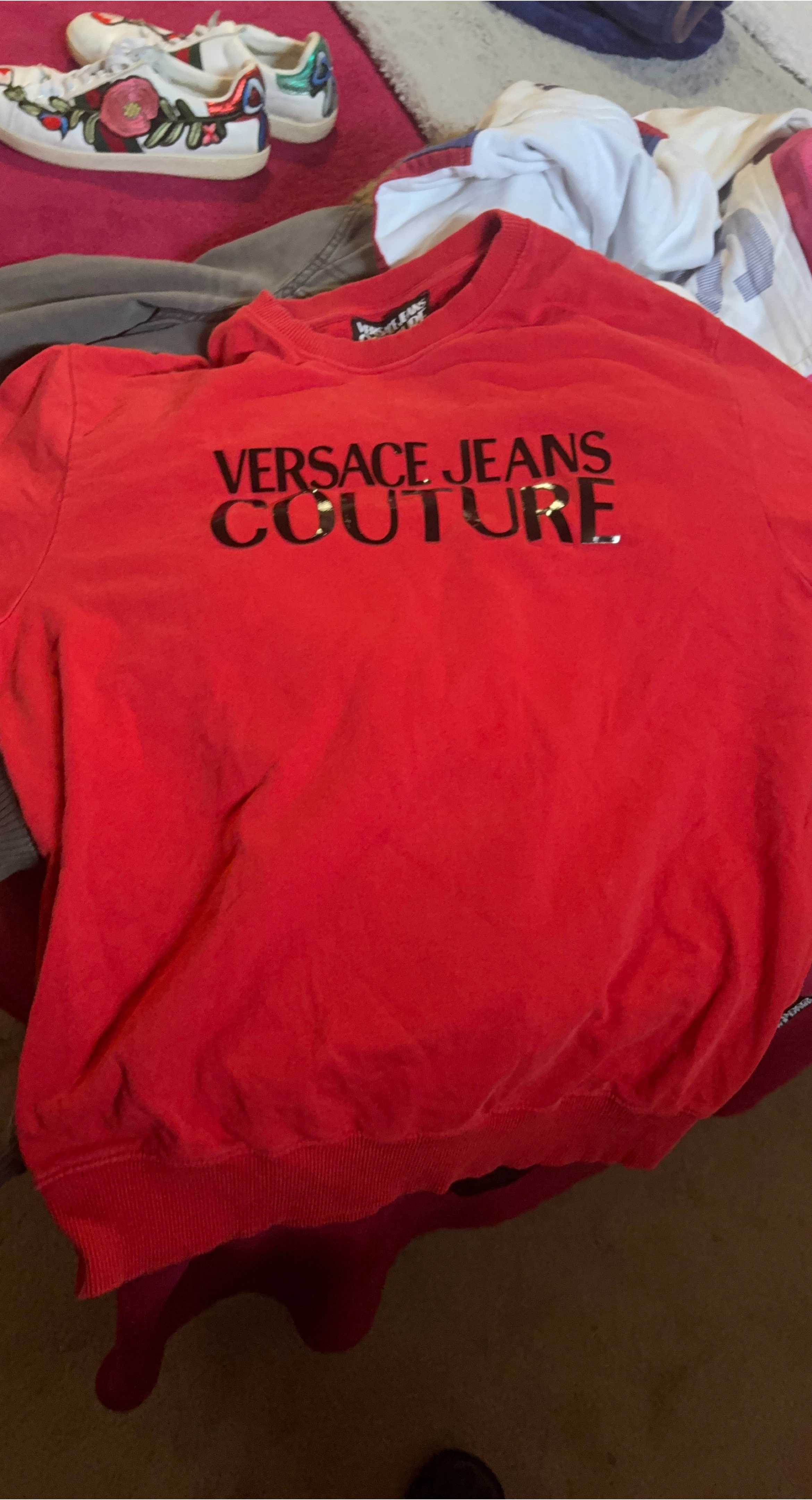 Versace Jeans Couture Red Sweatshirt