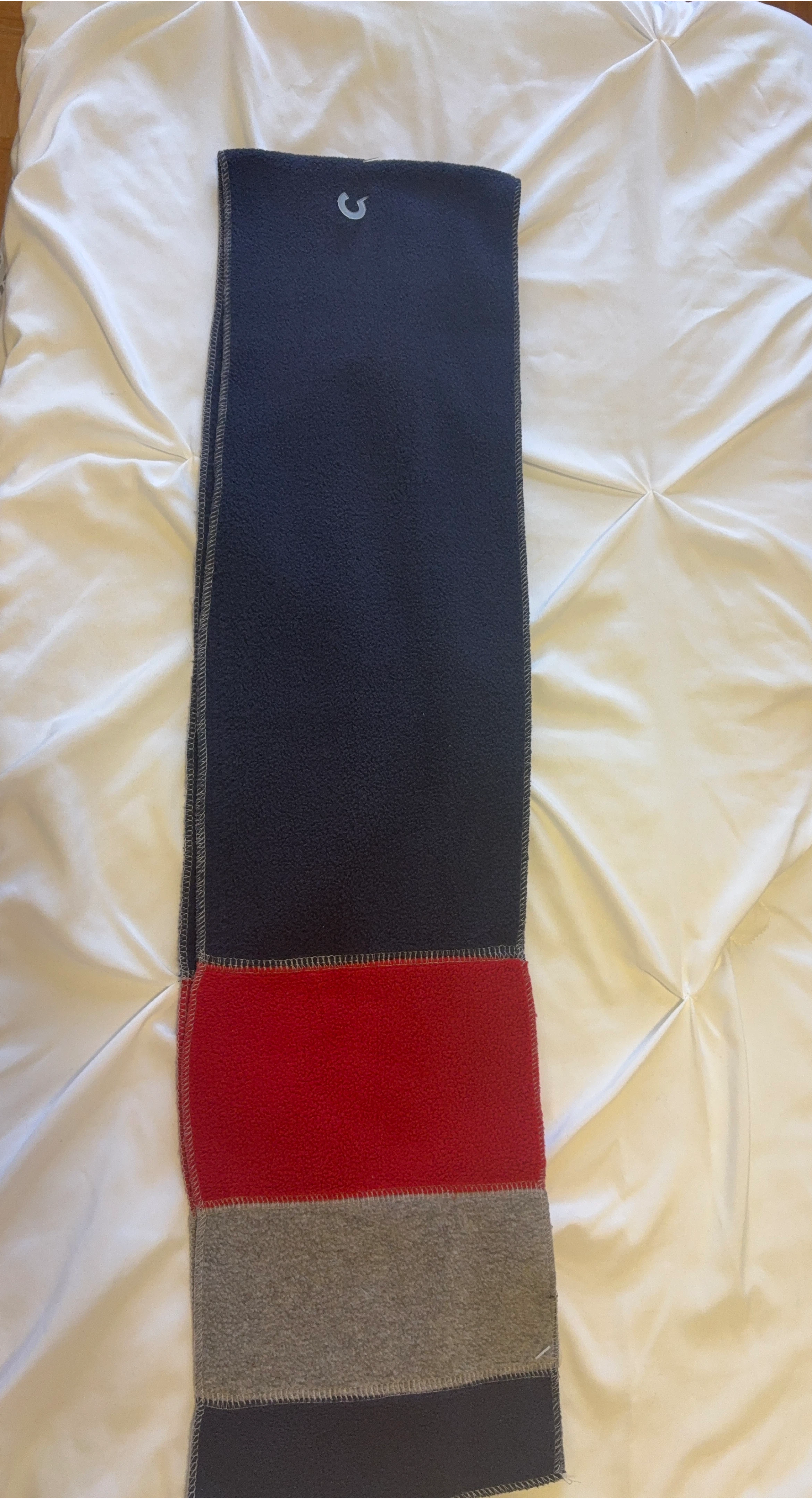 Colour Block Fleece Scarf