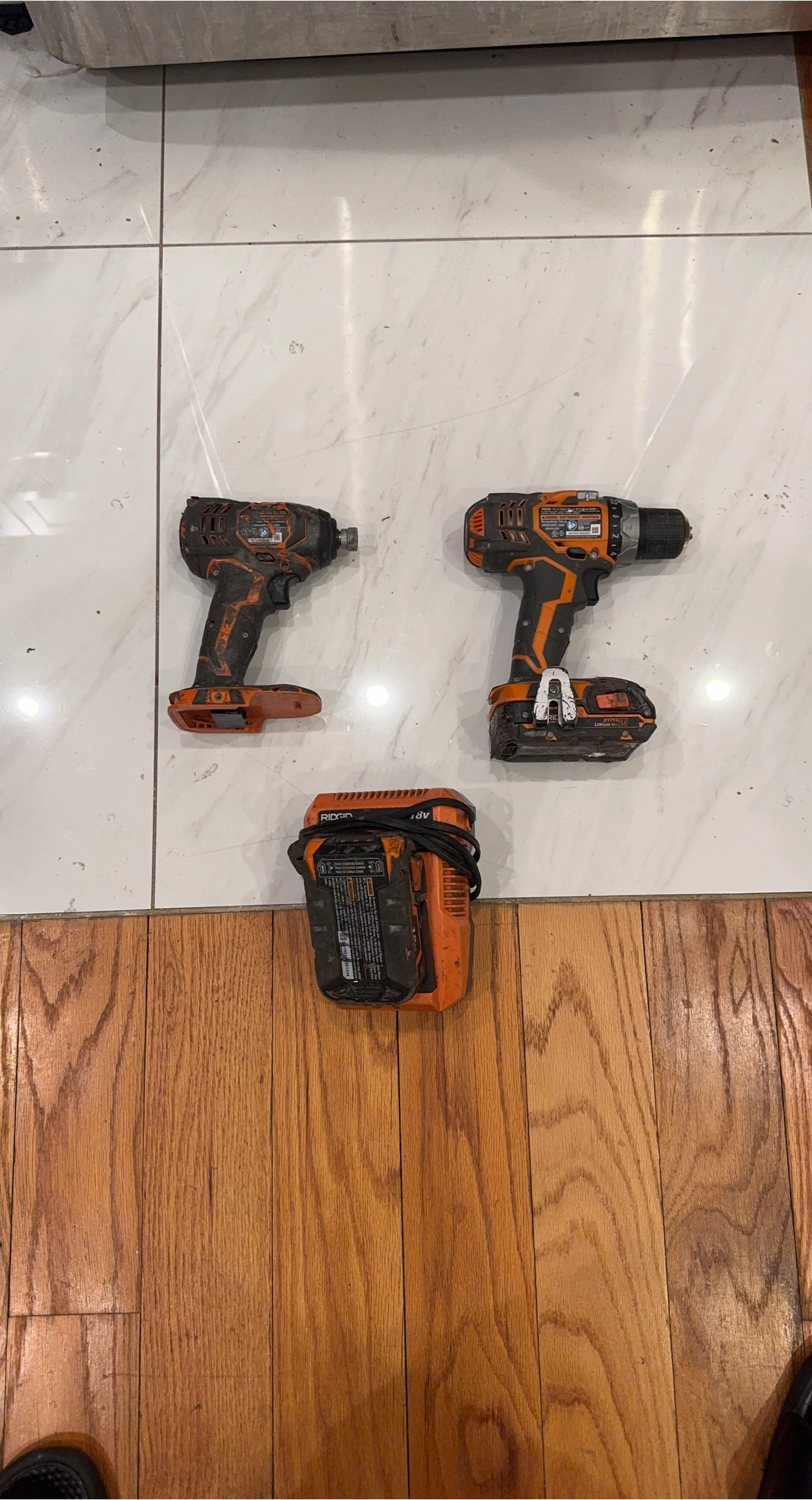 Ridgid 18V Cordless Drill and Impact Driver Combo
