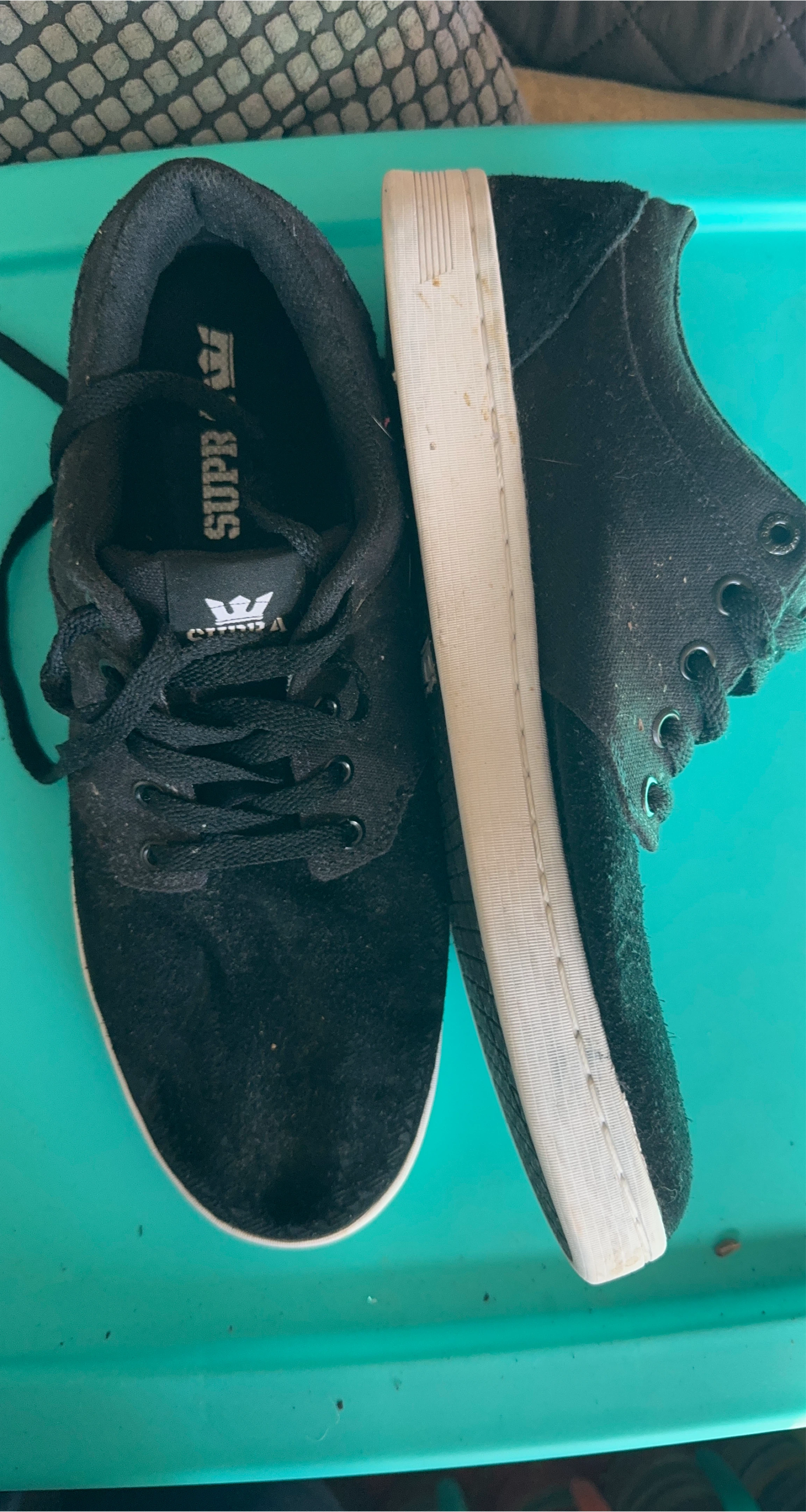 Supra Men's Black Skate Shoes Size 12