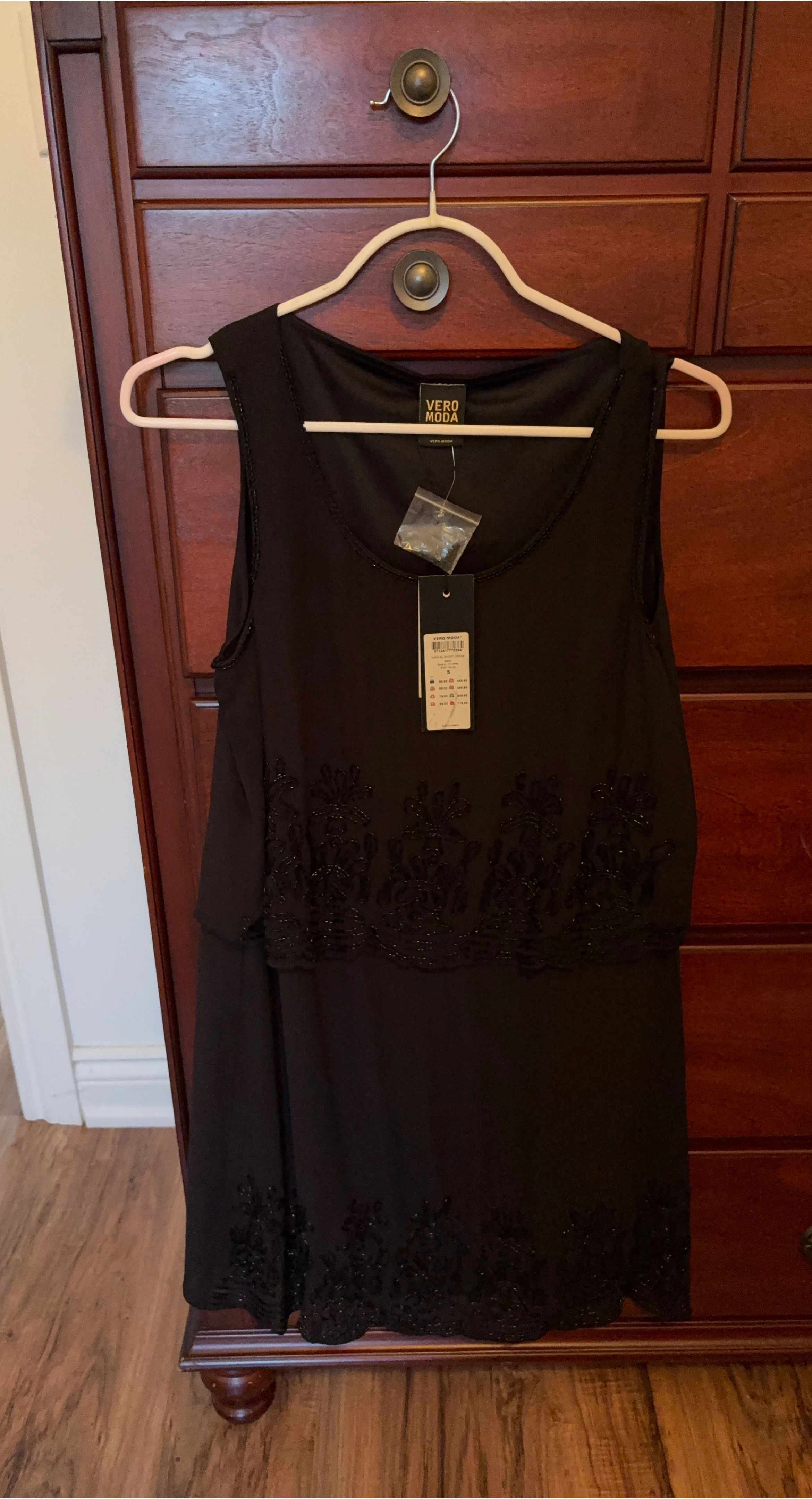 VERO MODA Black Embellished Dress