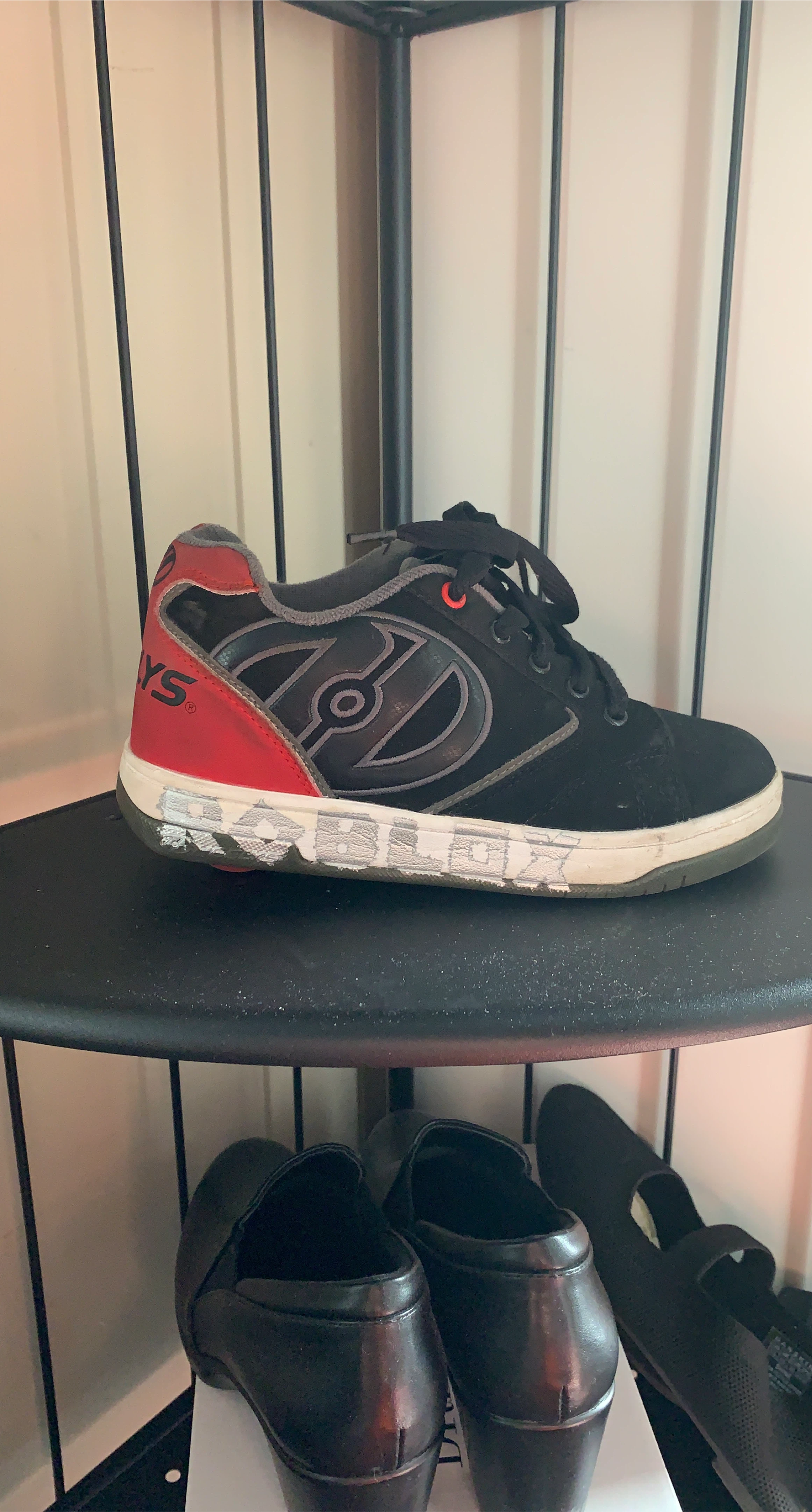 Heelys Black and Red Roller Shoes